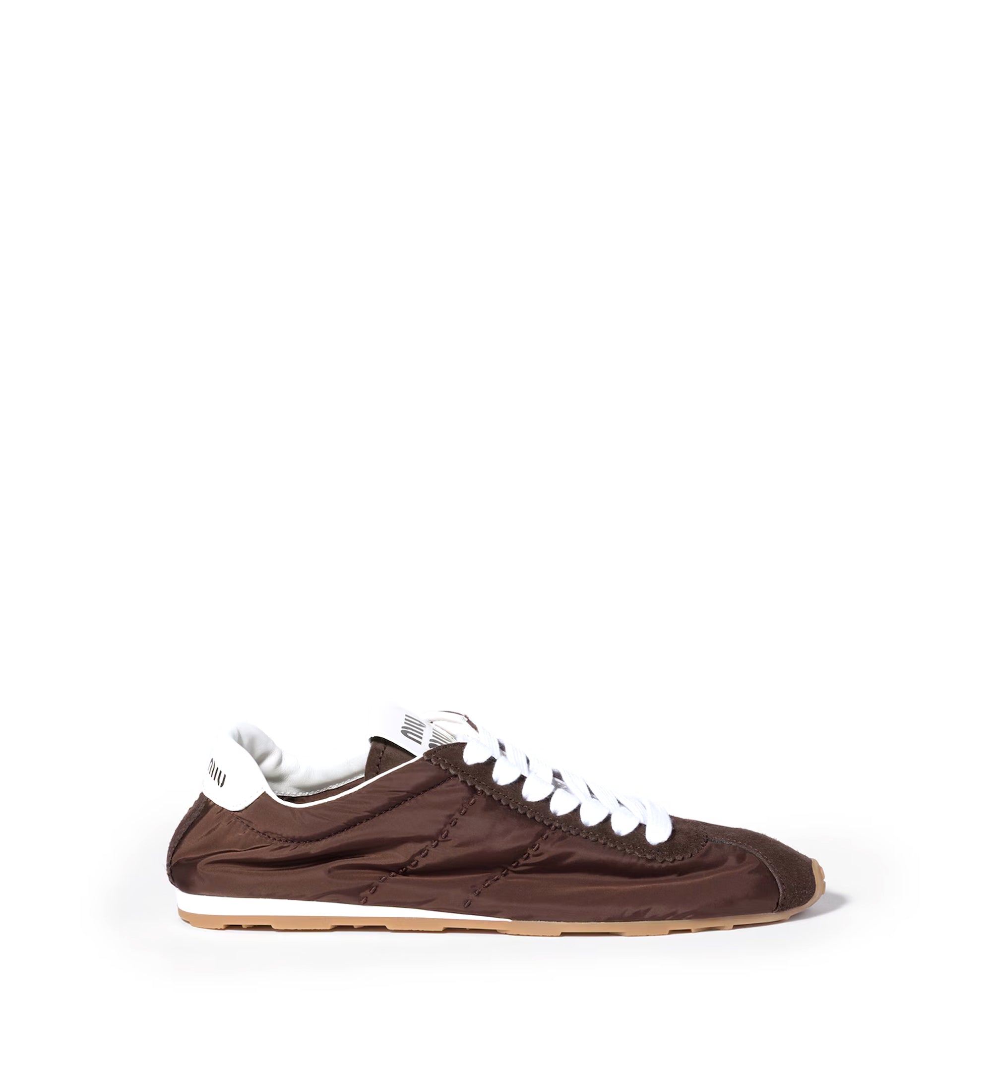 Plume Technical Fabric And Suede Sneakers