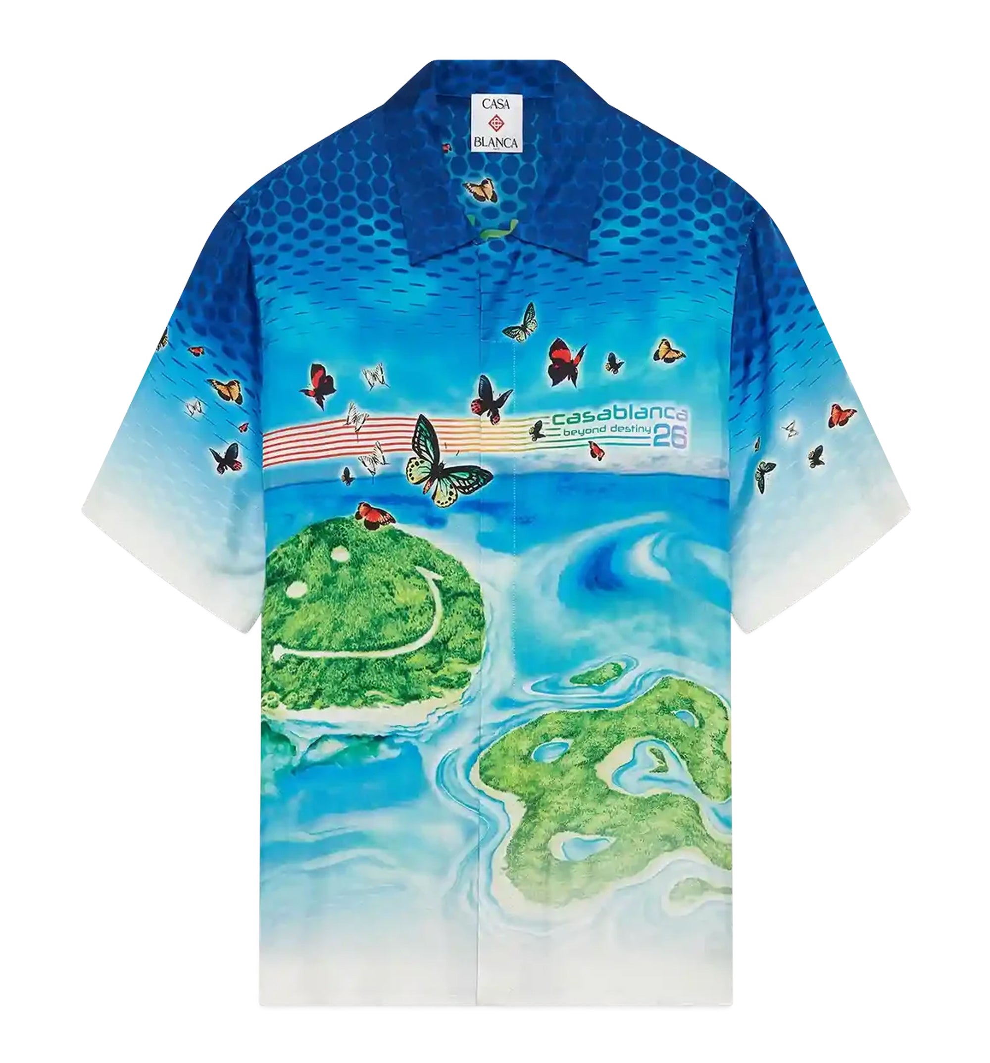 Beyond Destiny Short Sleeve Silk Shirt