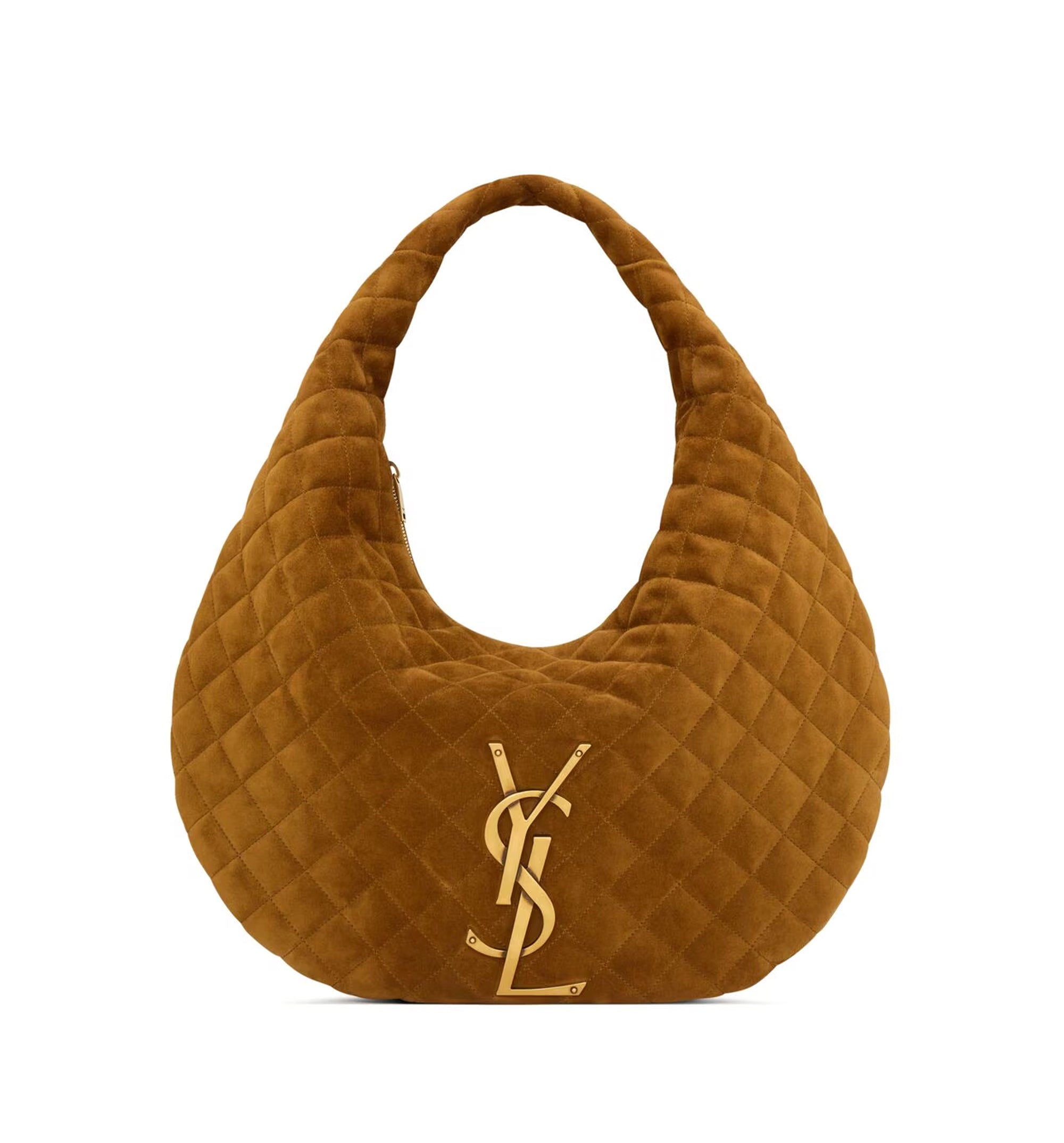 Icare Hobo In Quilted Suede