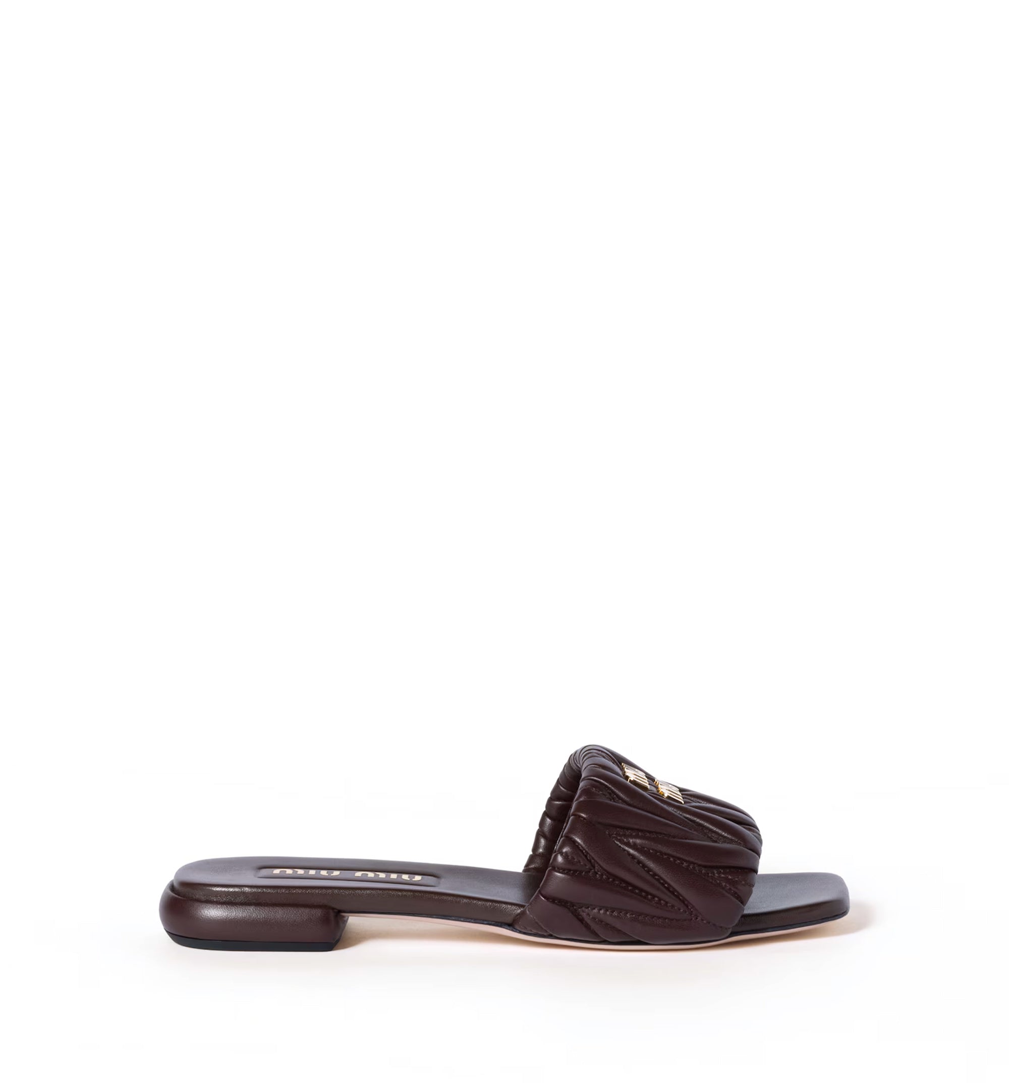 Matelassé Nappa Leather Slides