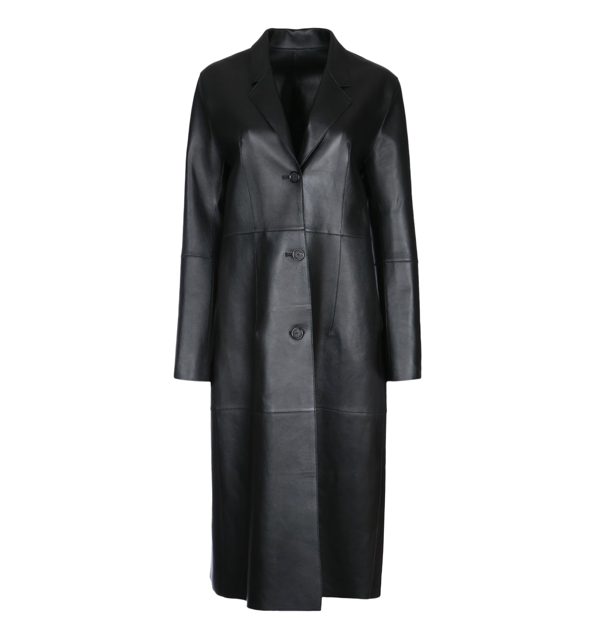 Slim Leather Coat