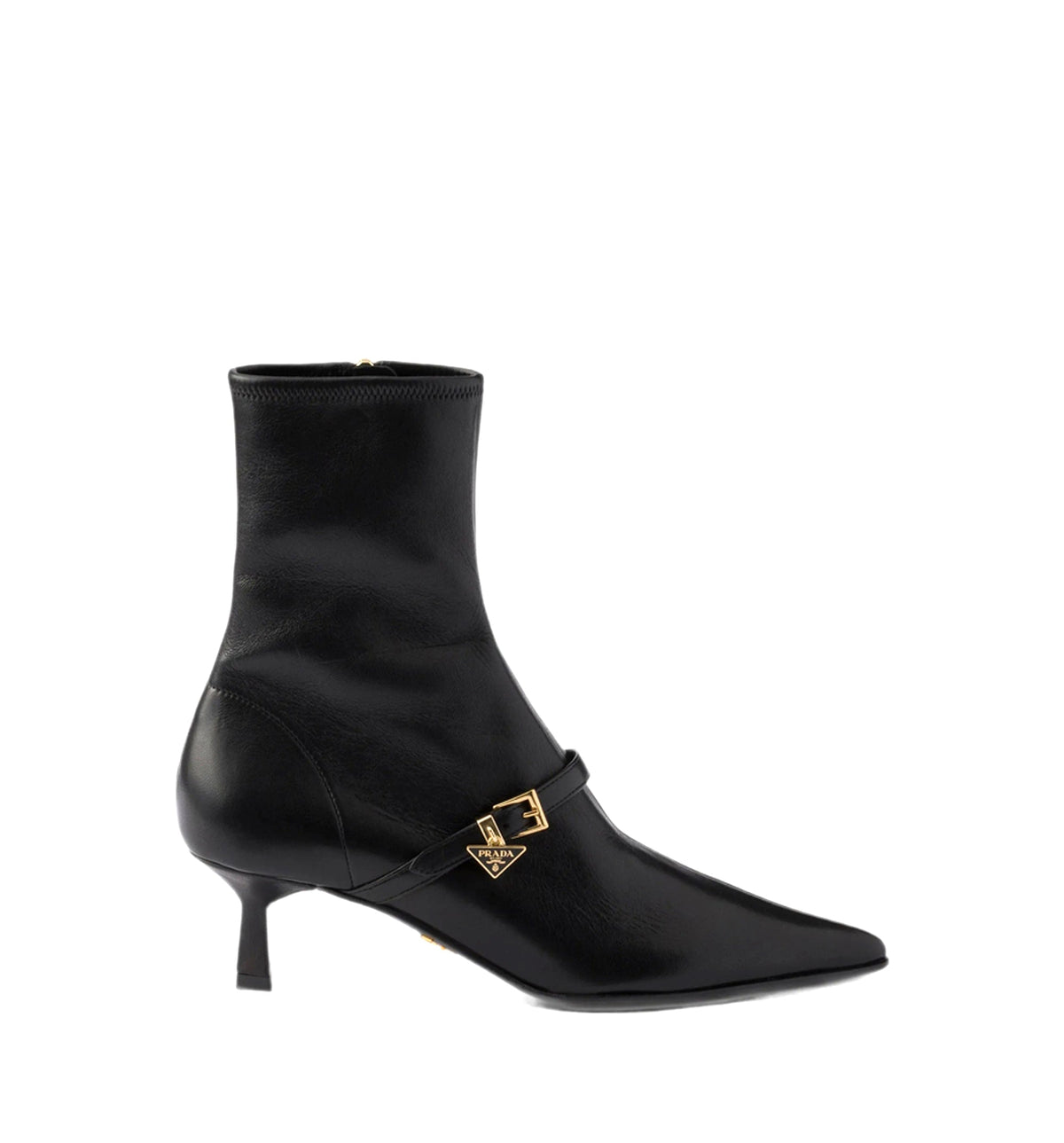 Stretch nappa leather booties