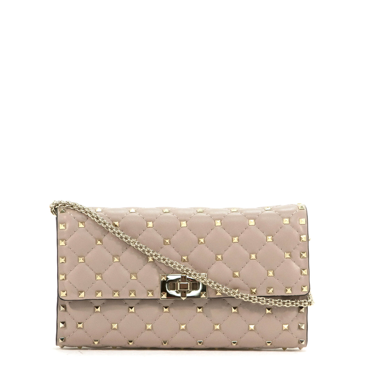 Rockstud Spike Quilted Nappa Shoulder Bag