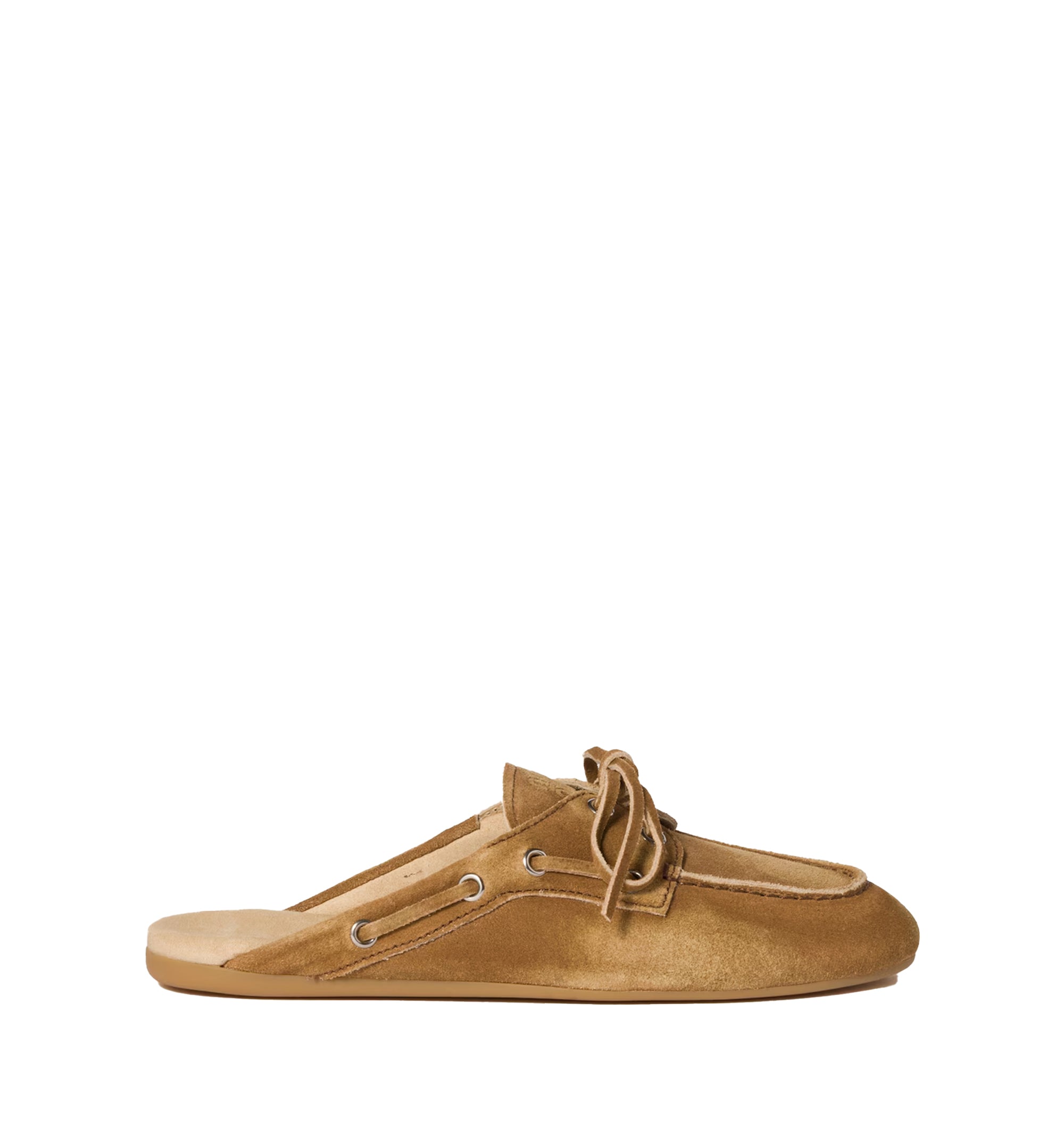Faded Suede Mules