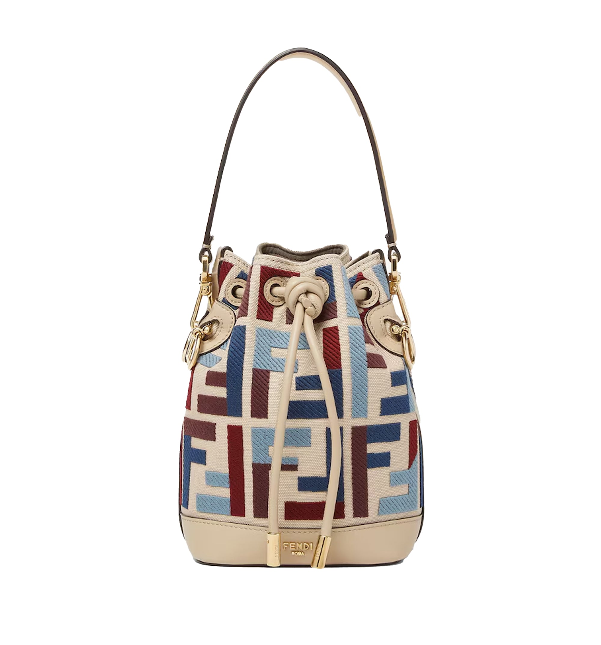Mon Tresor Crossbody Bag With Multicolor FF Embroidery