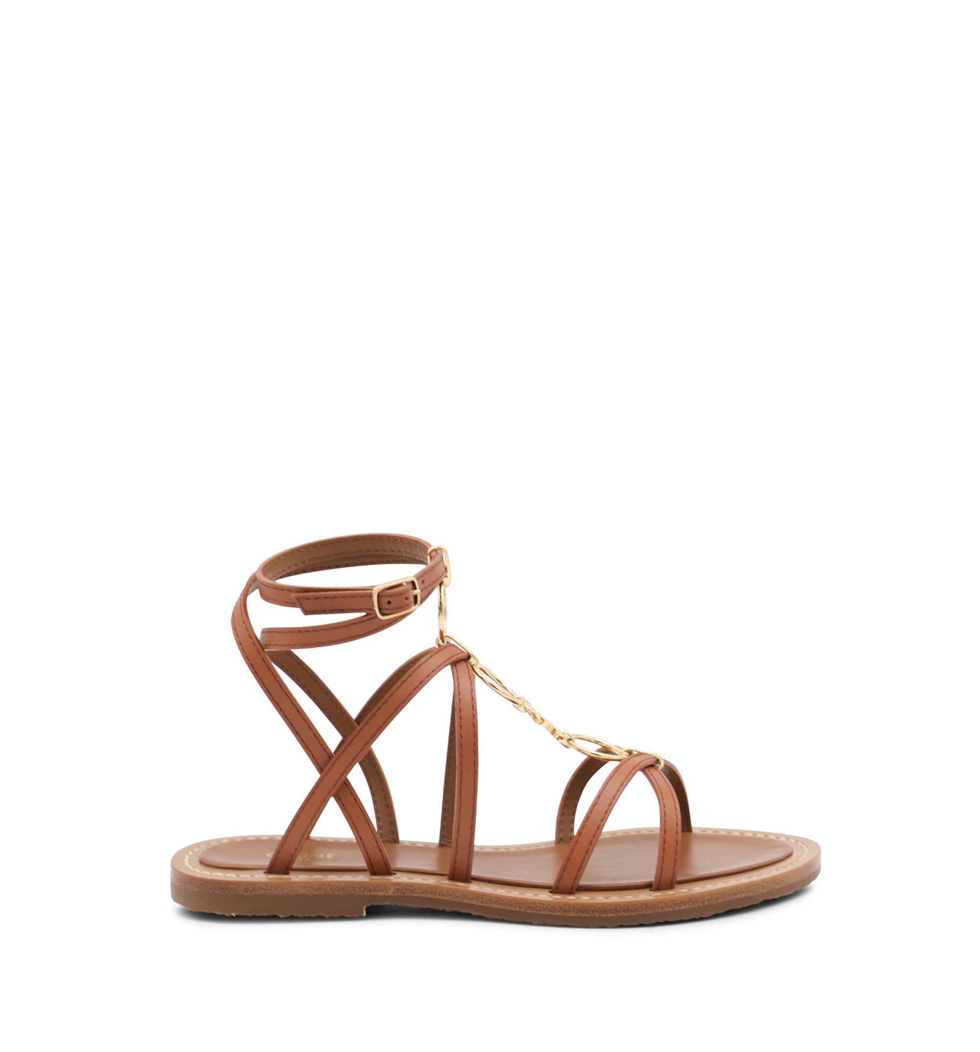 Lympia Strappy Jewel Sandals in Calfskin