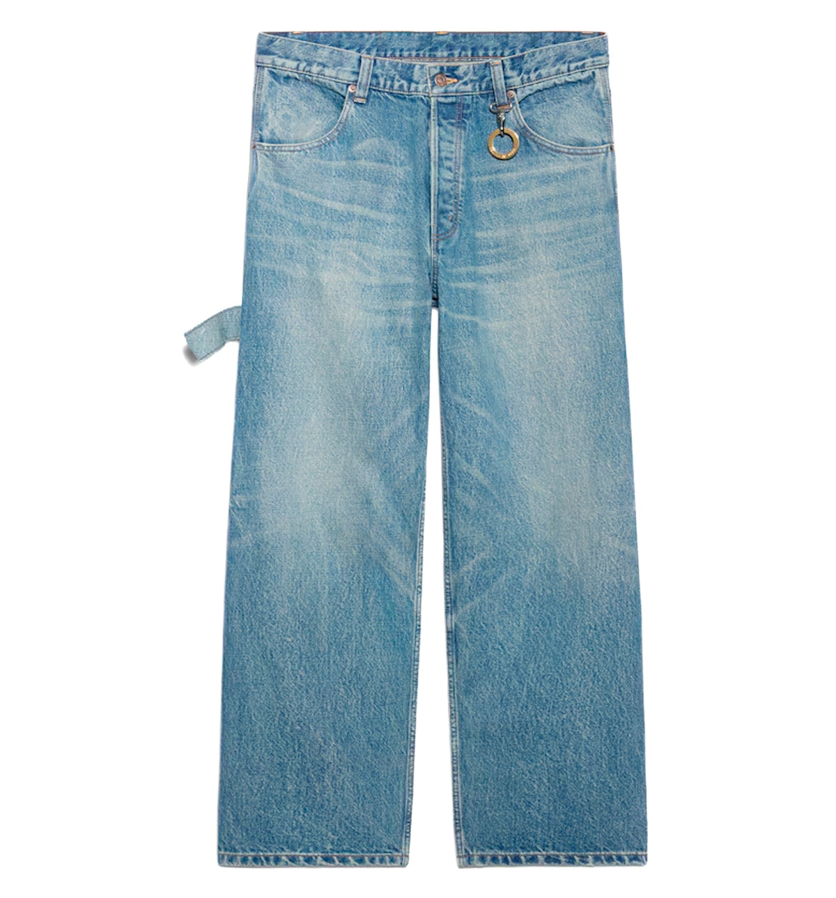 Wide Leg Jeans 001 In Cotton Denim