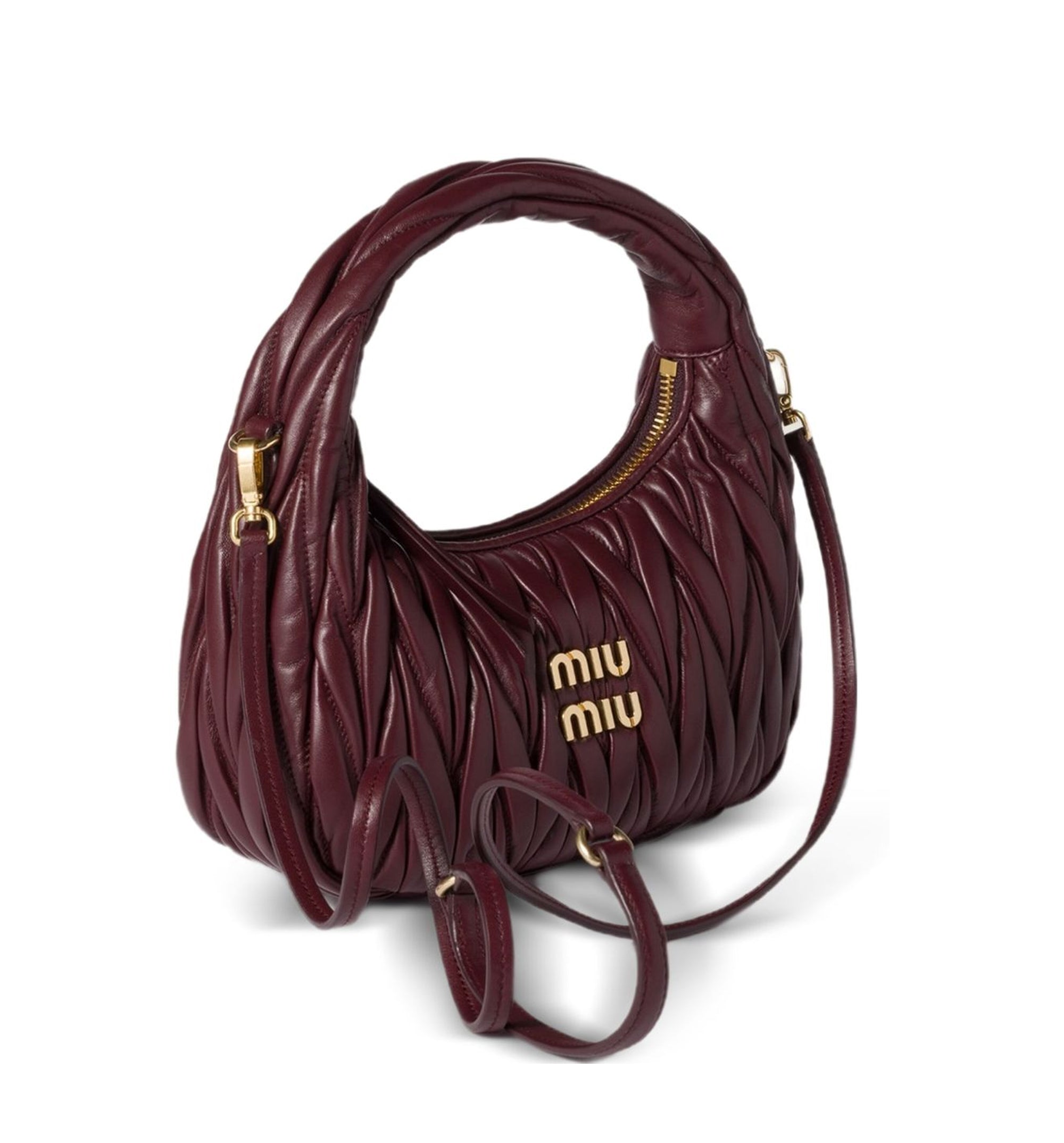 Wander Matelassé Nappa Leather Hobo Bag