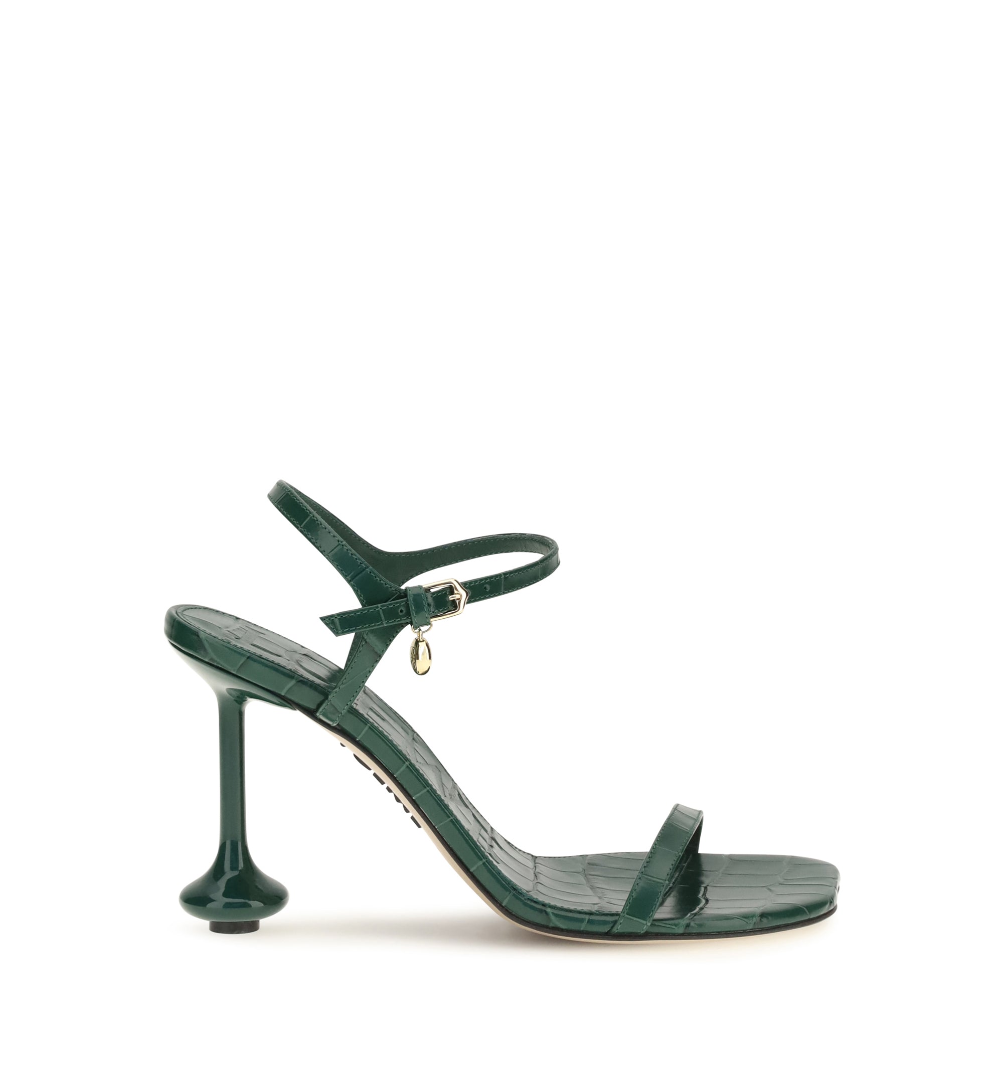 Toy Sandal In Croc-Embossed Calfskin