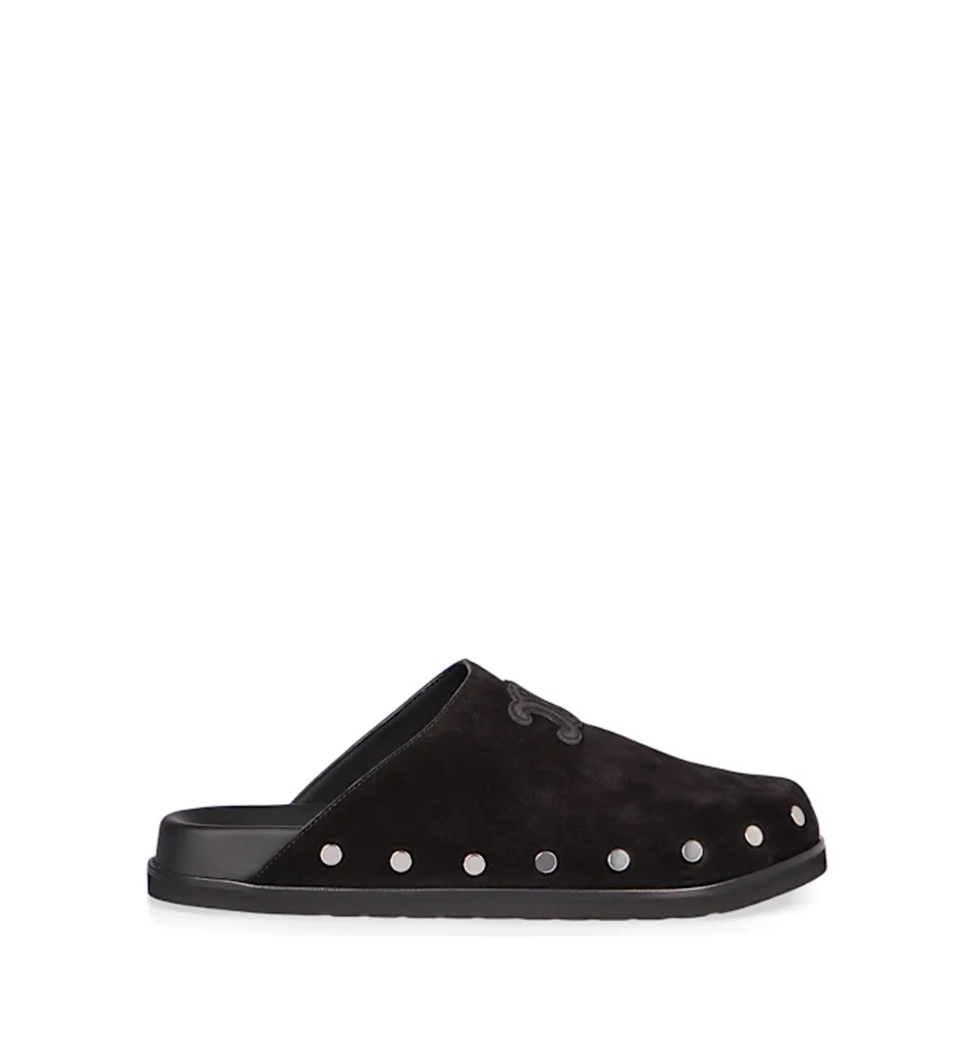 Pitea Triomphe Mule In Suede Calfskin
