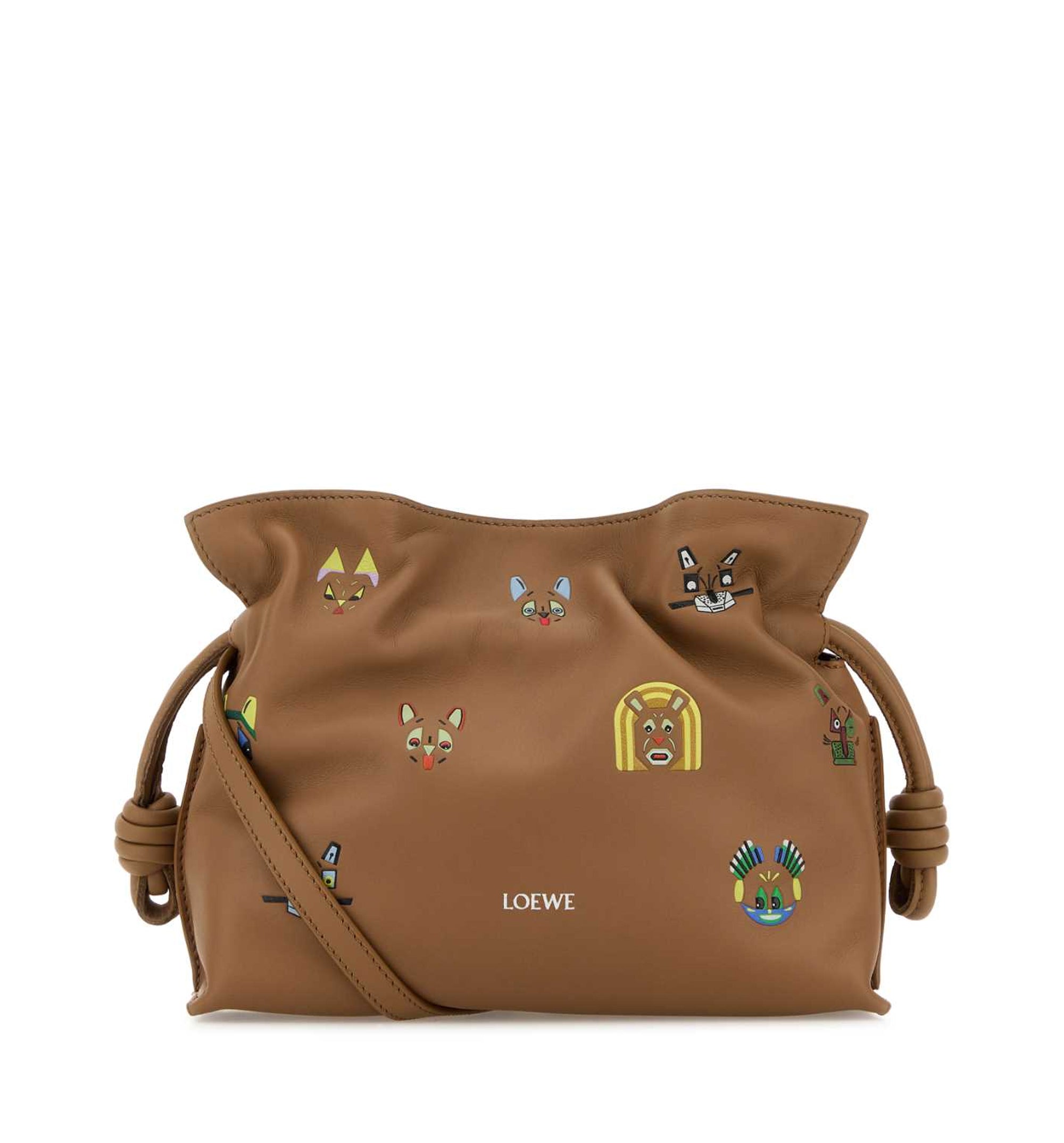 Cats Mini Flamenco Clutch In Nappa Calfskin