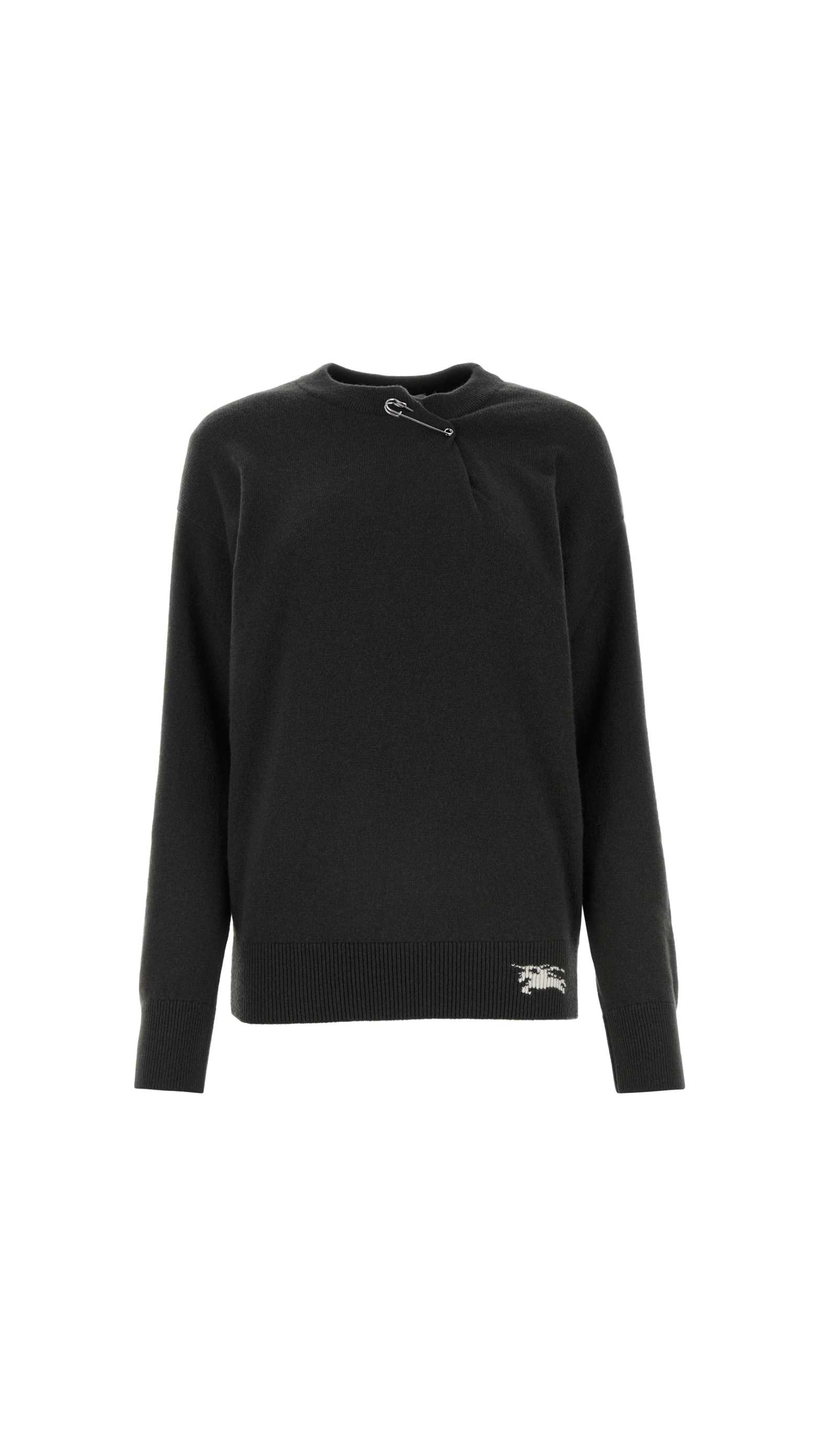 Detailed Knitted Jumper - Onyx