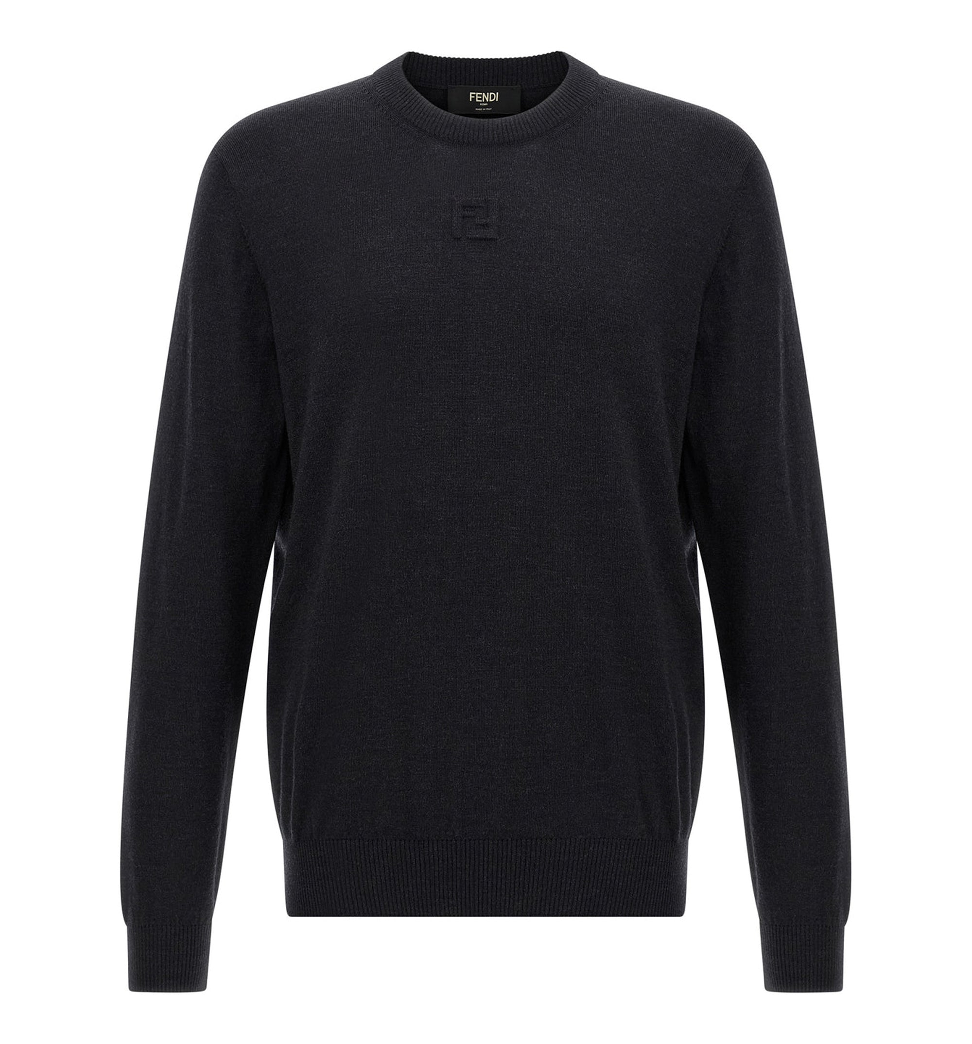 Fendi Long Sleeved Crewneck Knitted Sweater