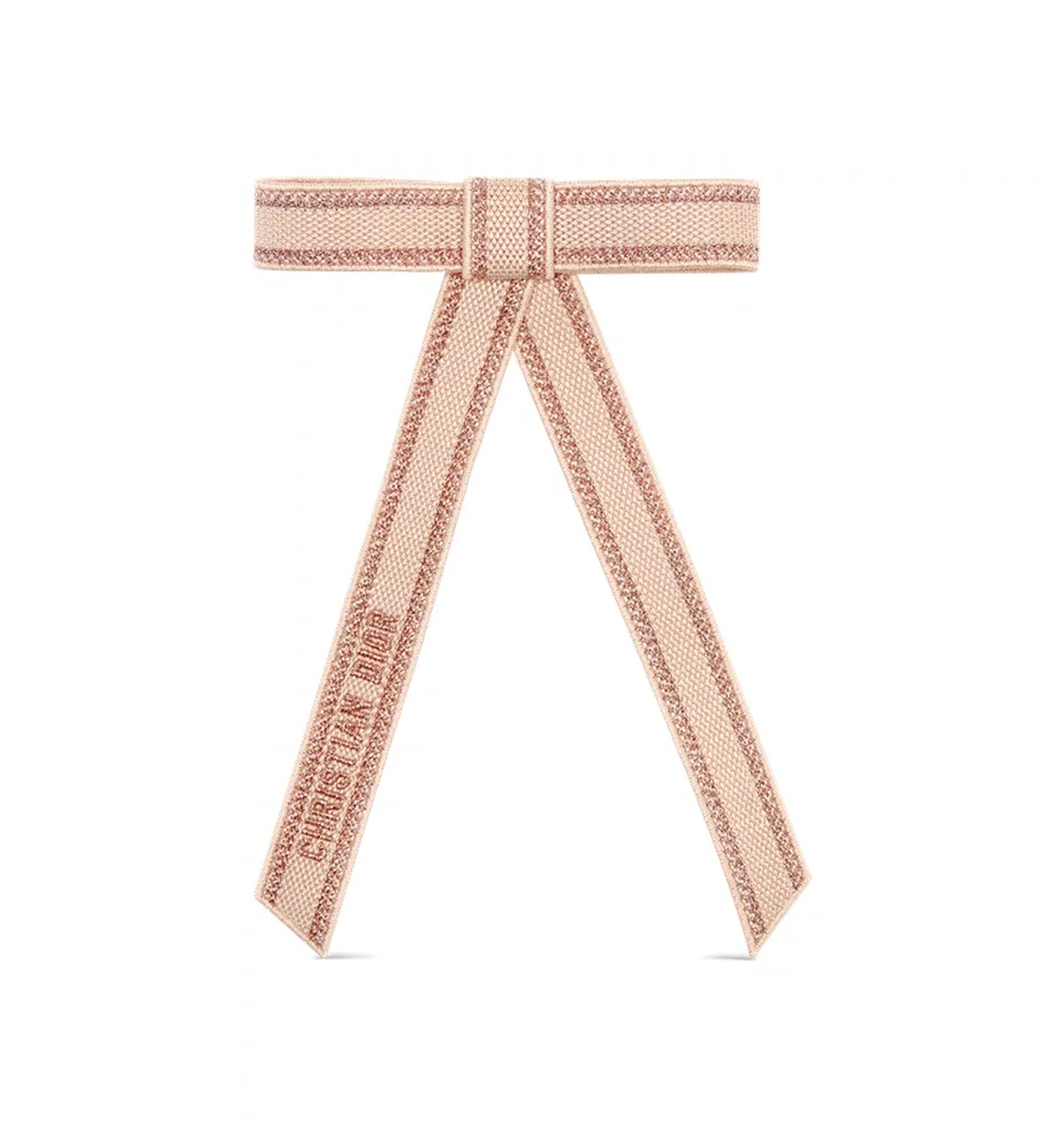 Christian Dior Embroidered Dior Twist Bow