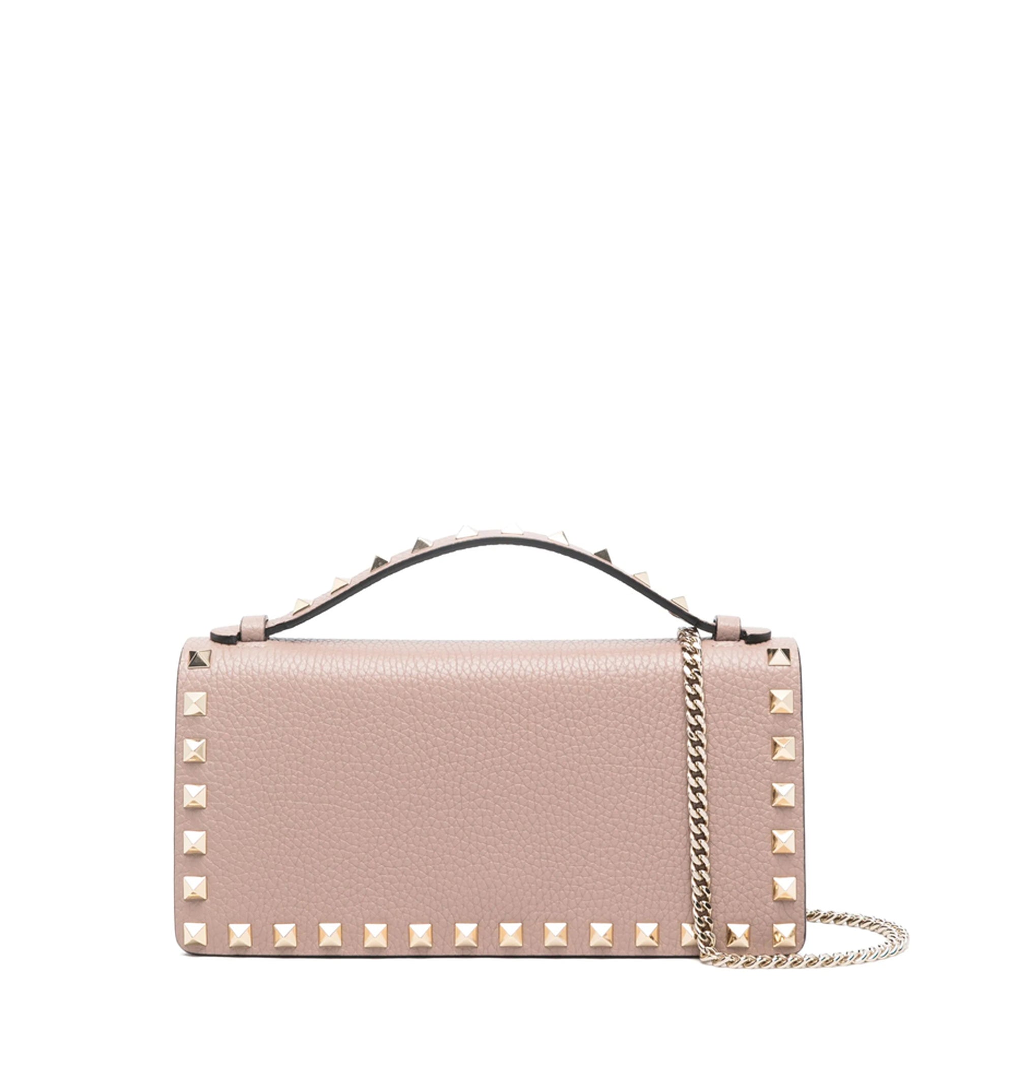Rockstud wallet with chain