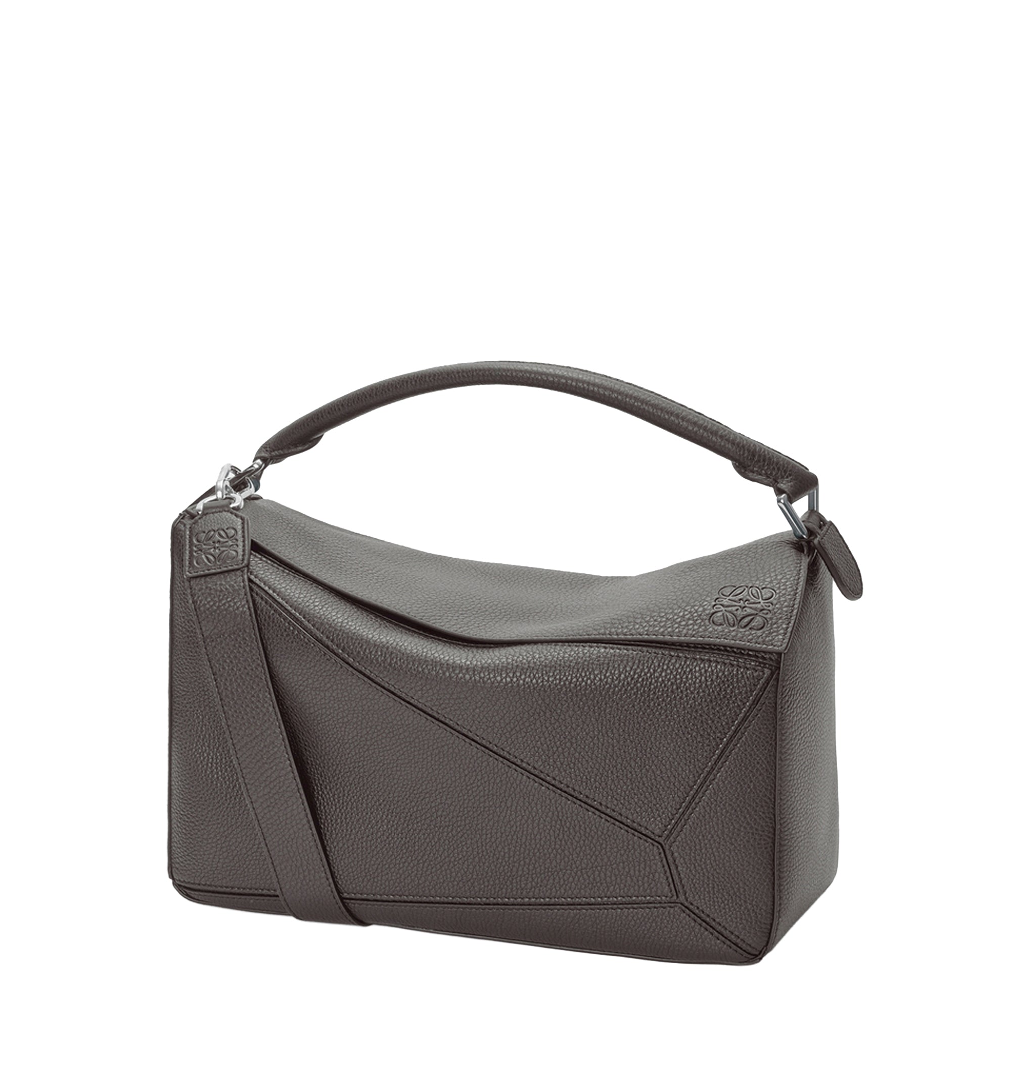 Large Puzzle Bag In Supple Grained Calfskin