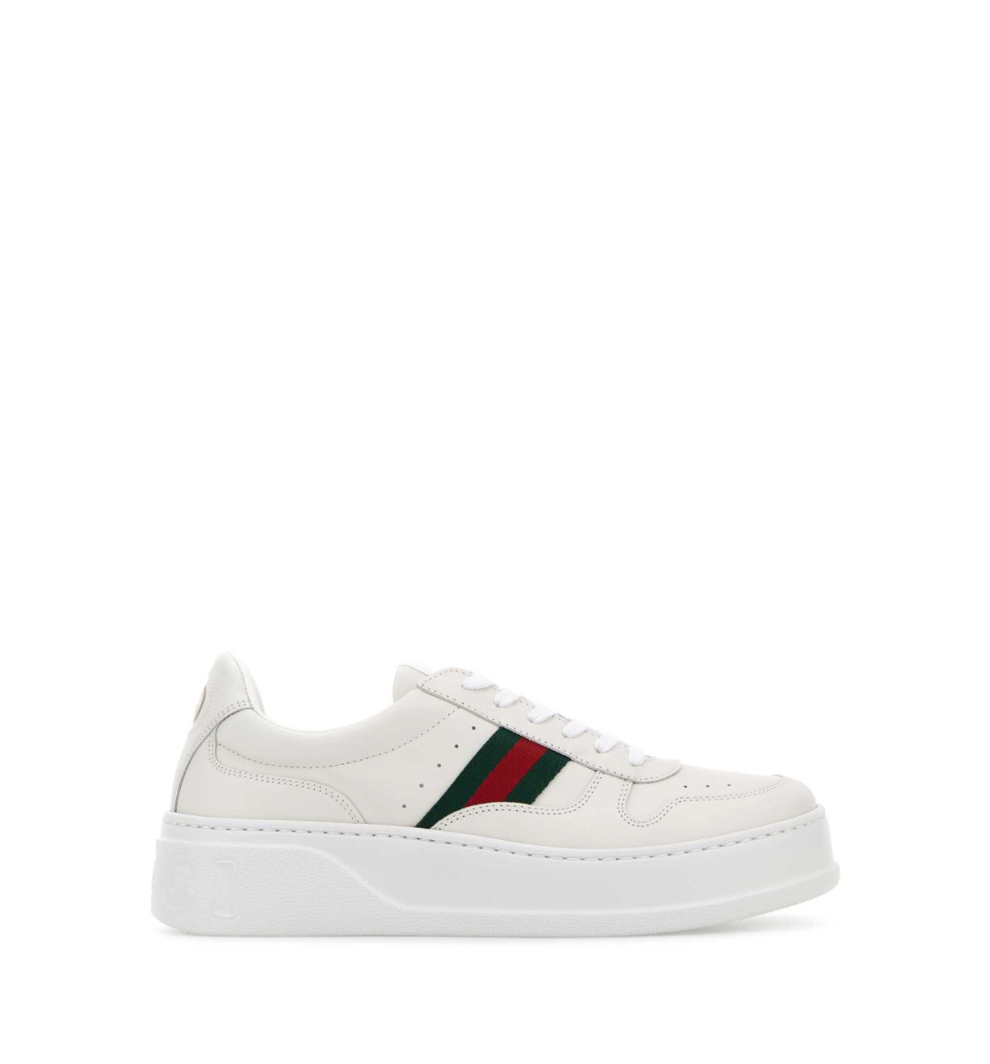 Chunky Sneaker In White Leather