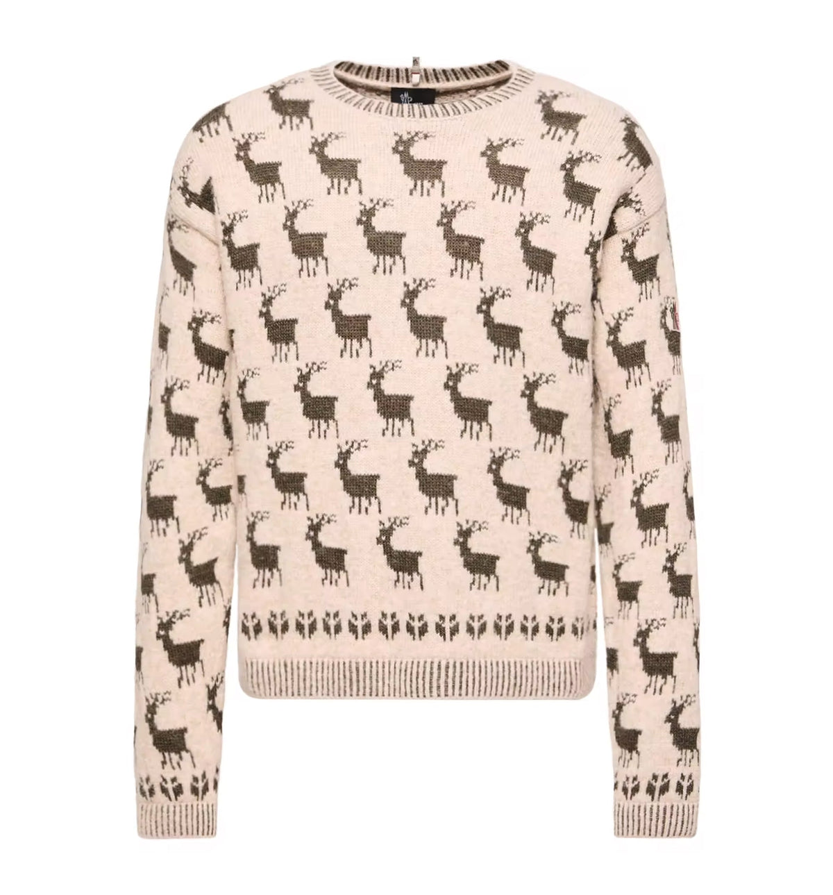 Moose Jacquard Alpaca & Wool Blend Sweater