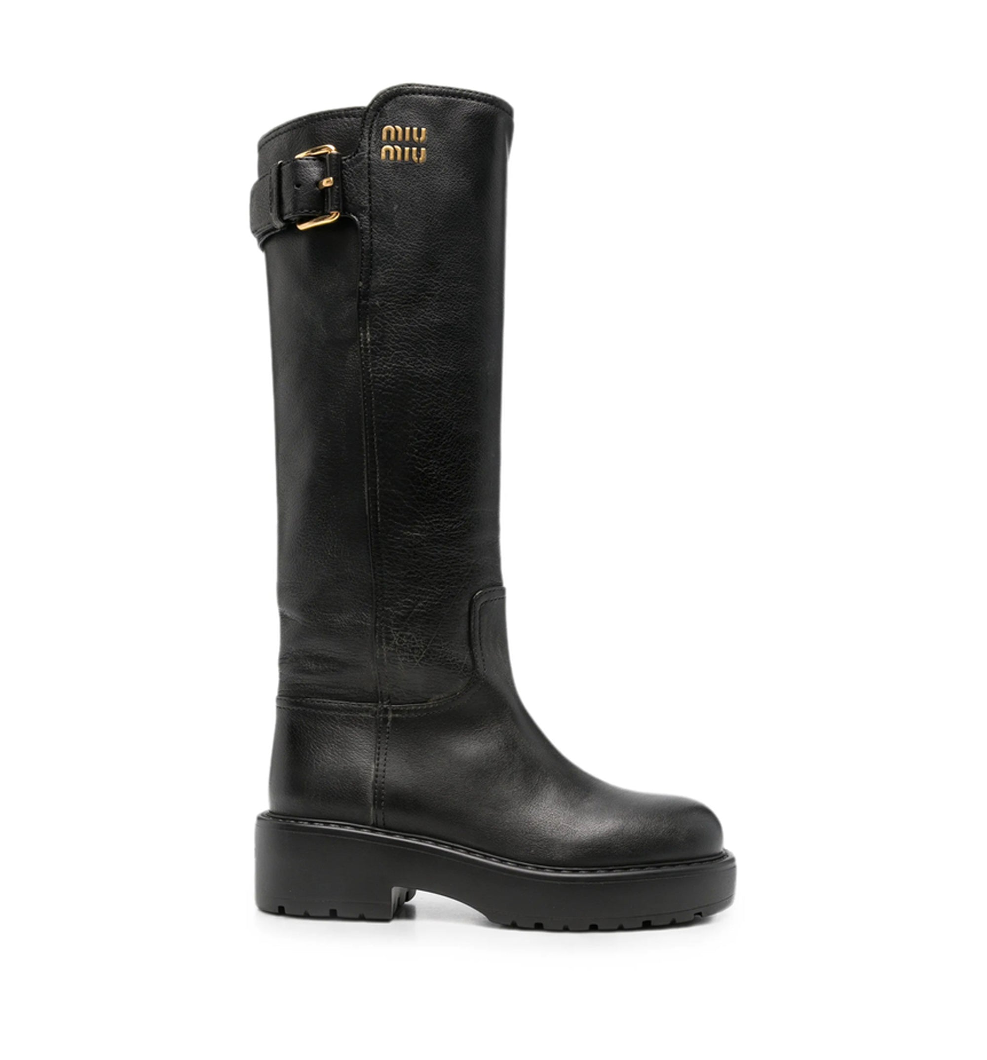 Leather boots