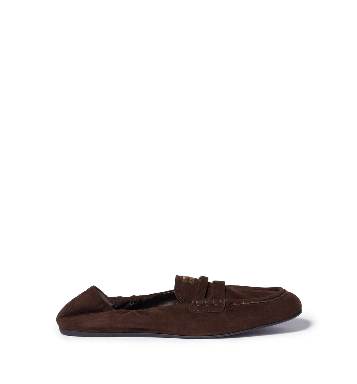Ruches suede loafers