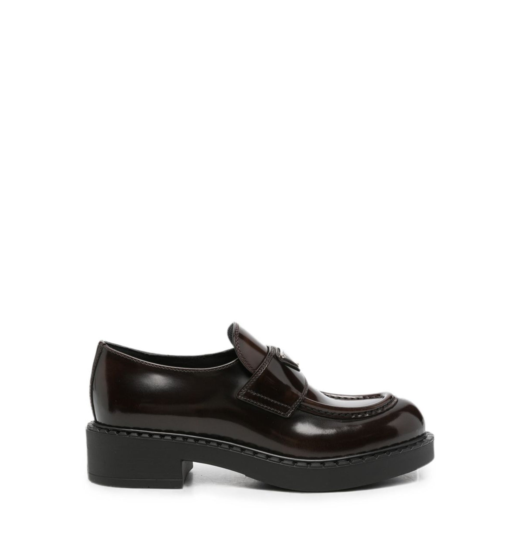 Chocolate Brushed Leather Loafers