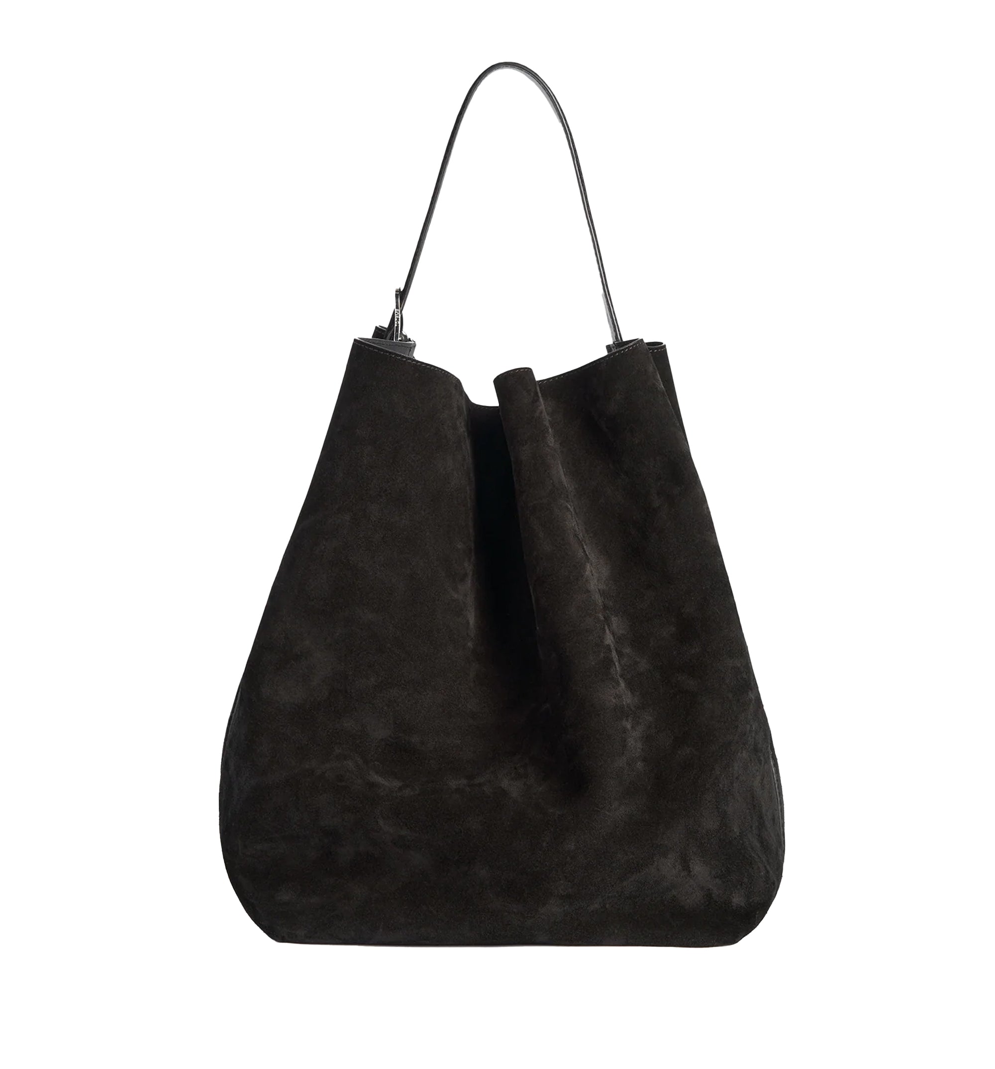 Belted Suede Tote
