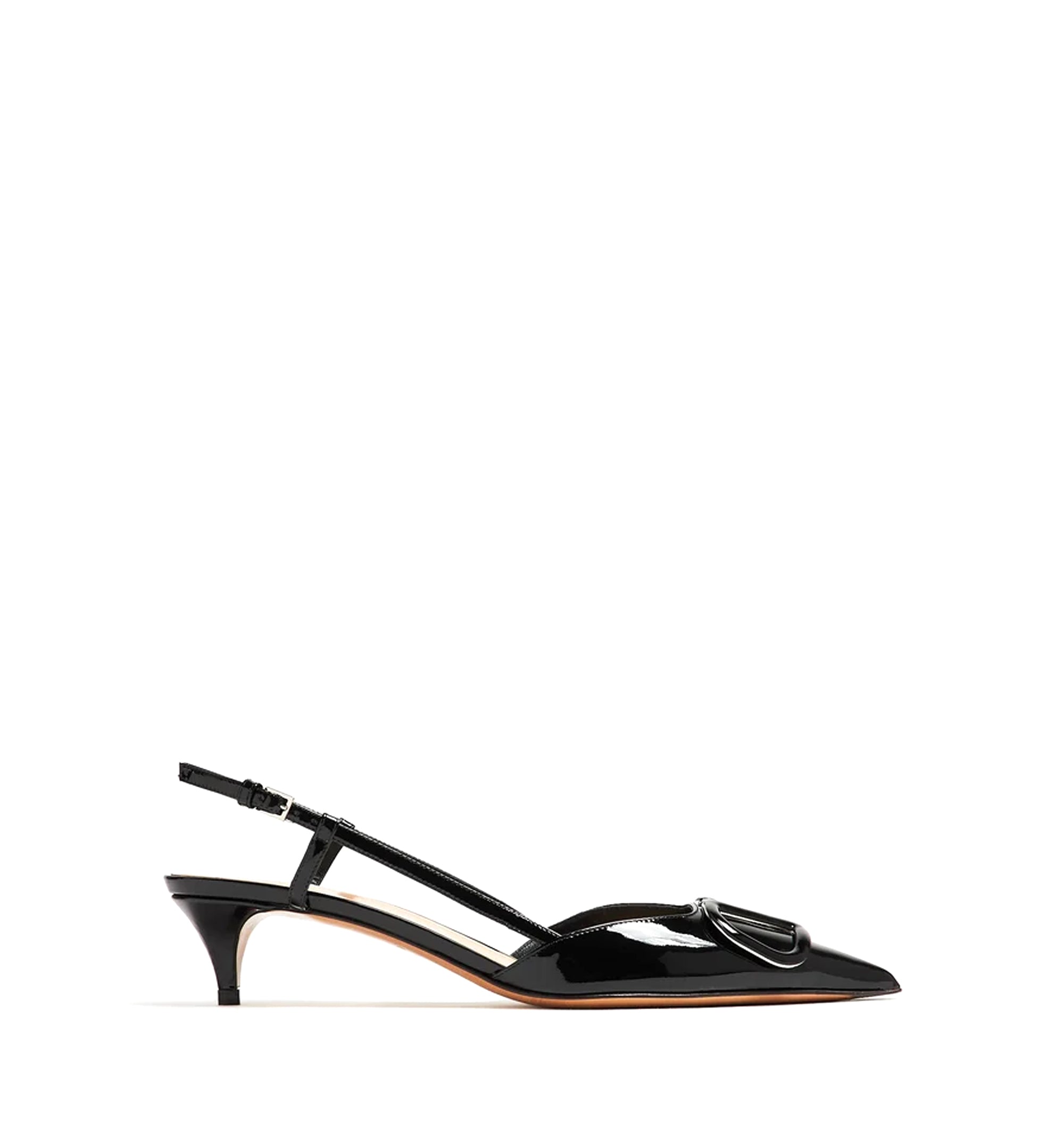 VLogo Signature Leather Slingback Pumps
