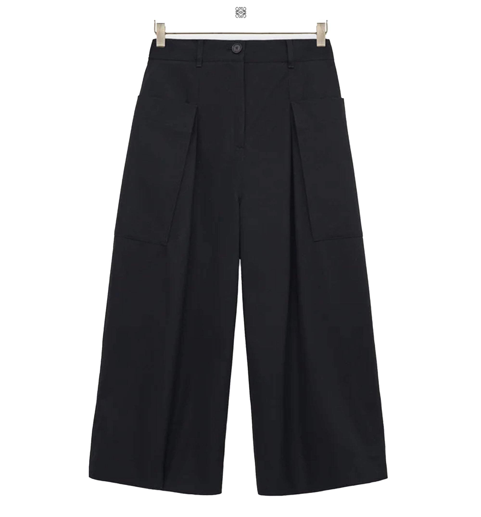 Cropped Trousers In Cotton And Silk