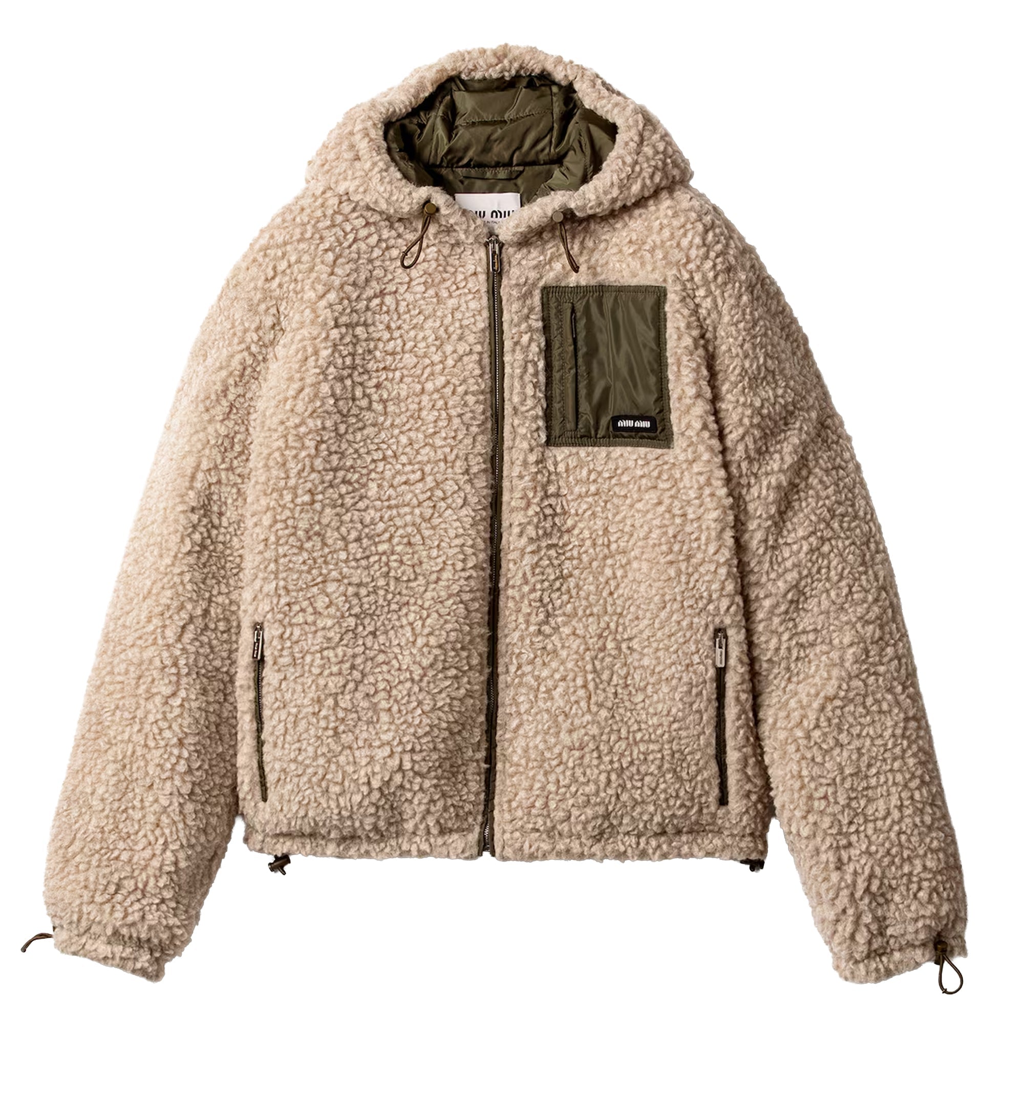 Medium-Weight Teddy Down Jacket With Technical Pongé