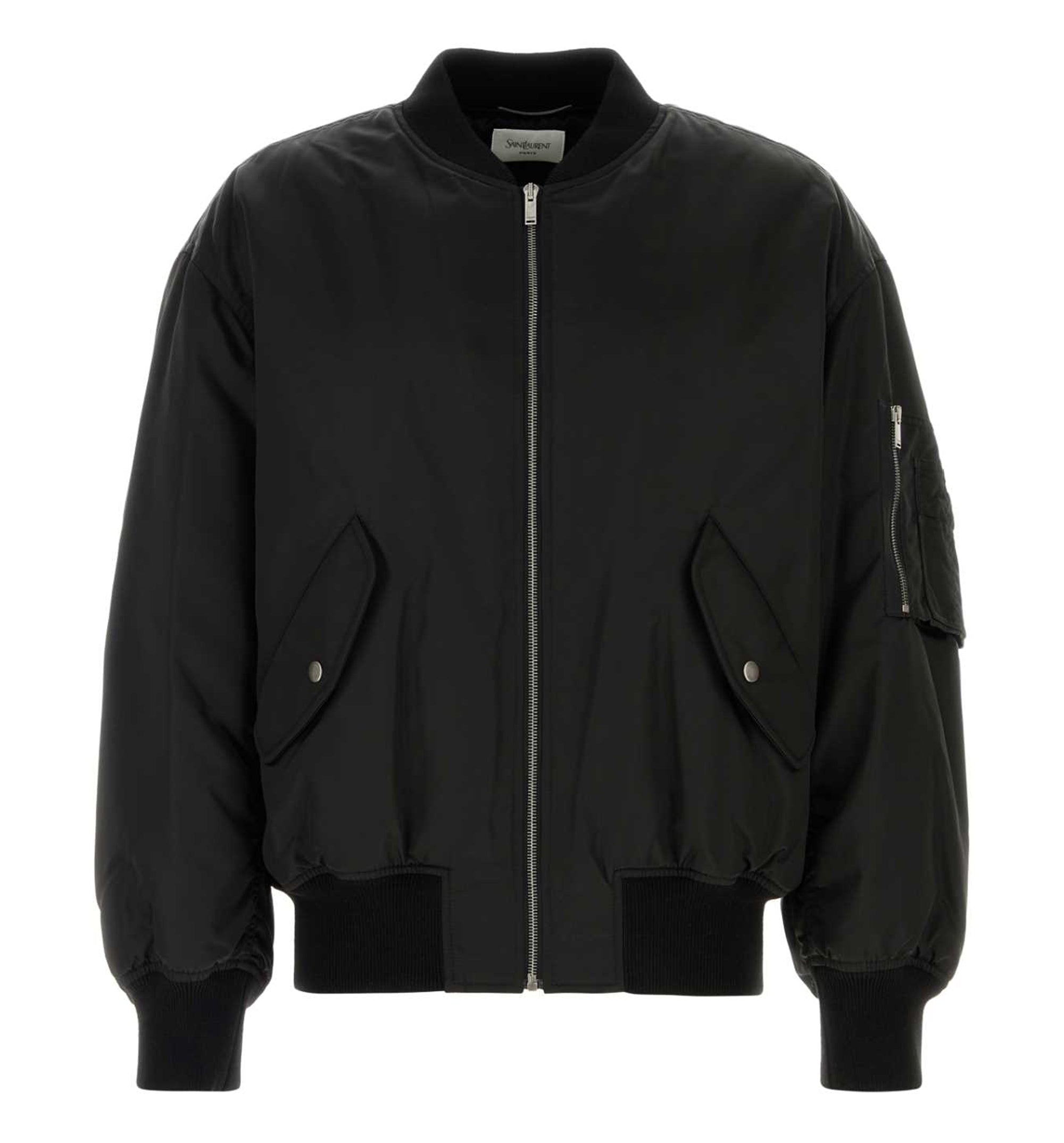 Bomber Jacket in Water-Repellent Nylon Serge