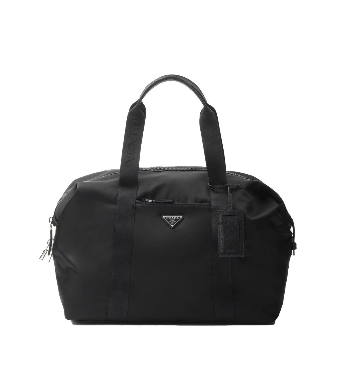 Re-Nylon and Saffiano leather duffle bag