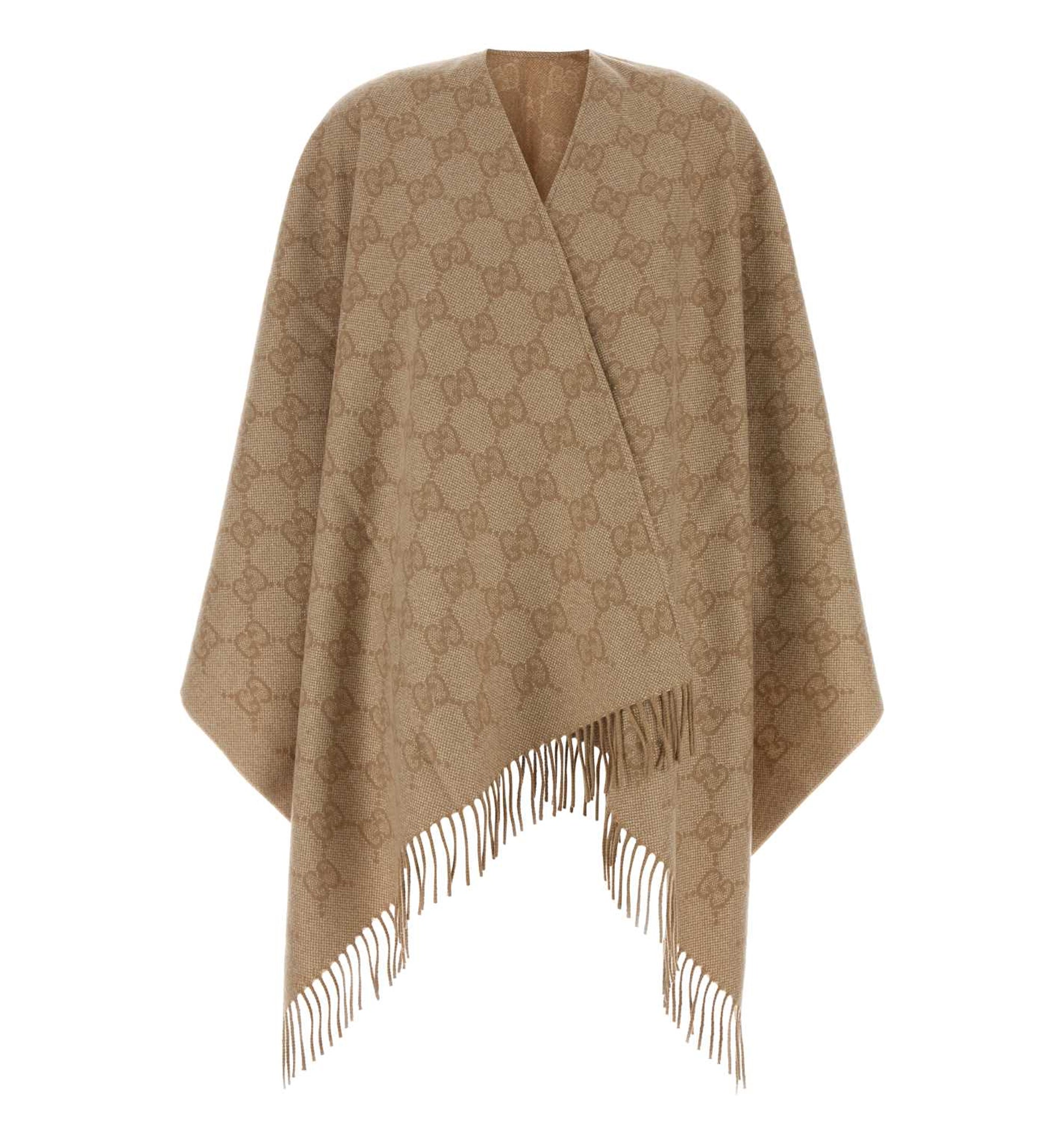 GG Cashmere Lamé Cape