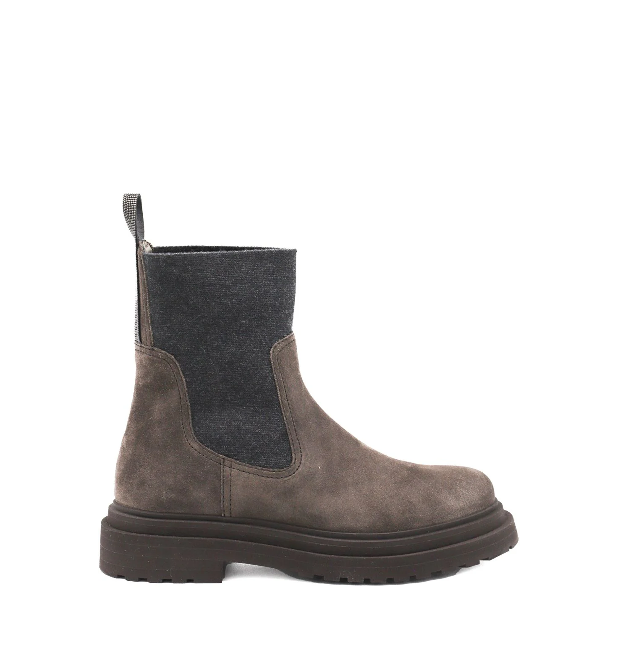 Suede Boots With Monili