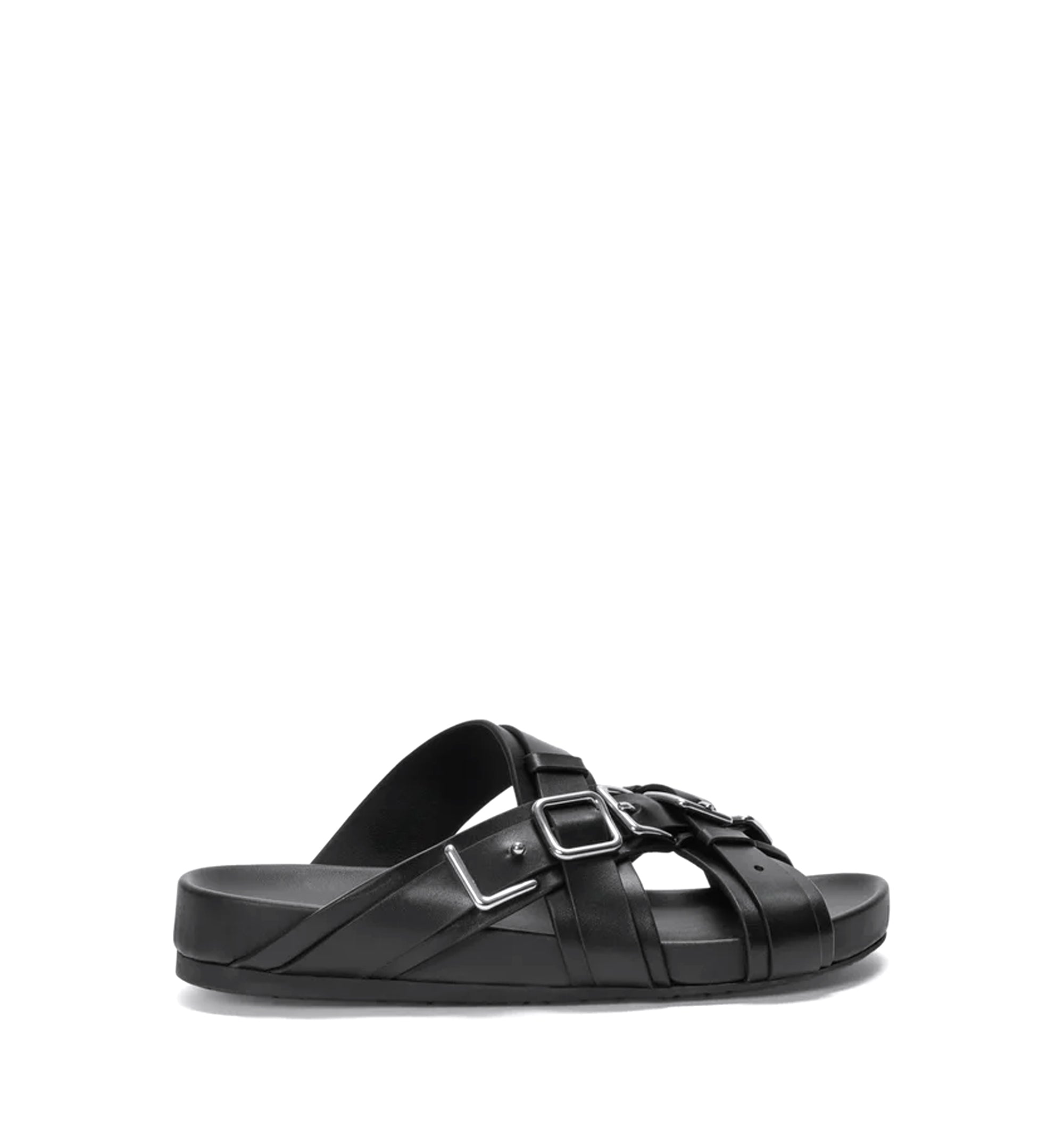 Type Fussbett sandal in vegetable-tanned calfskin
