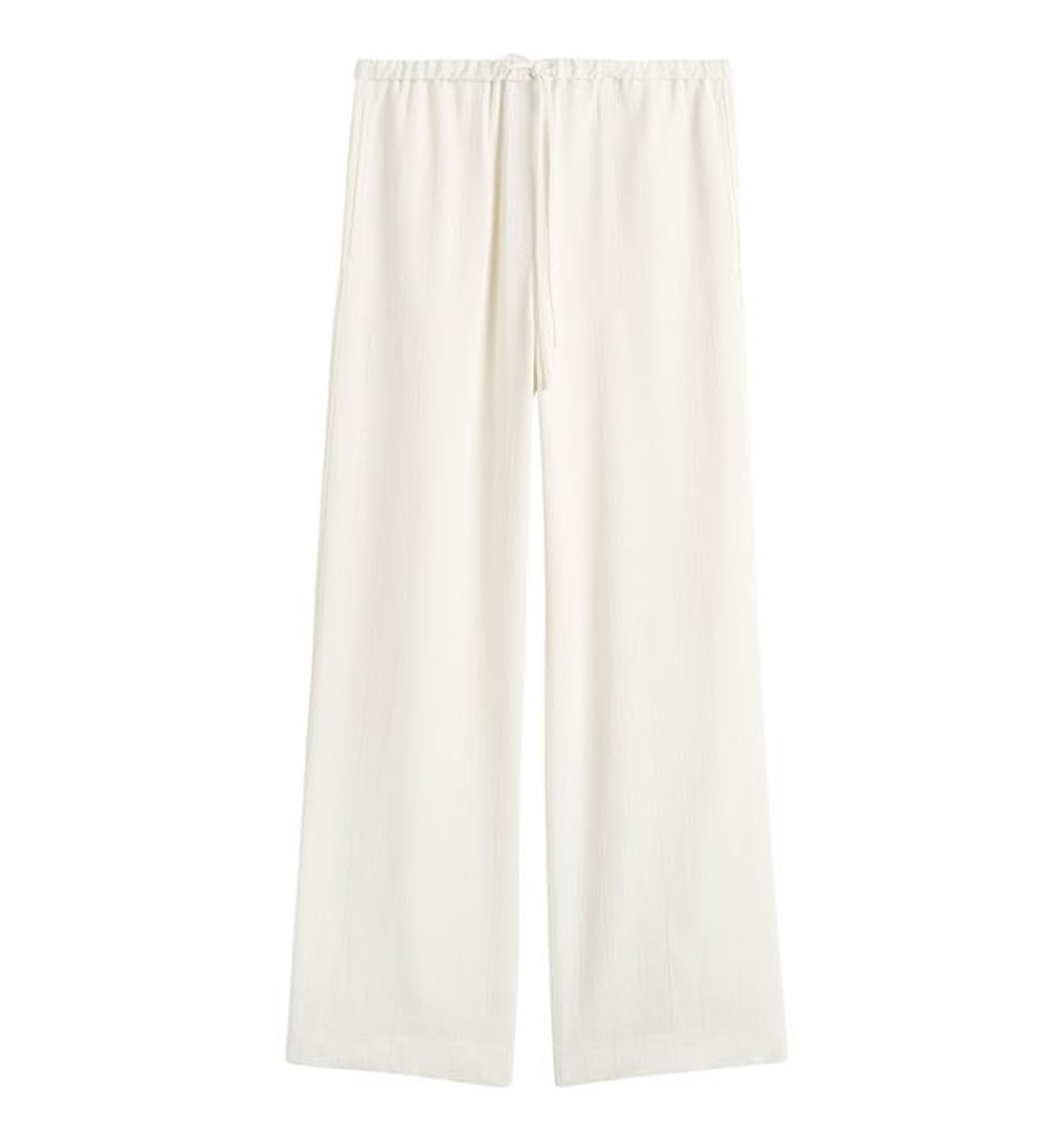 Woven Stripe Drawstring Trousers