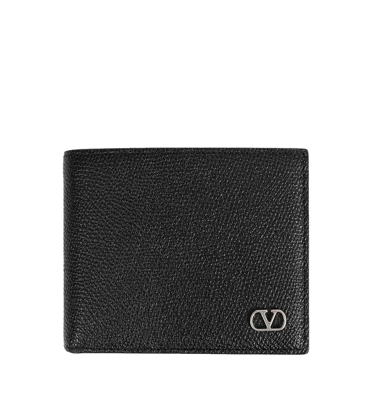 VLogo Signature Grainy Calfskin Wallet