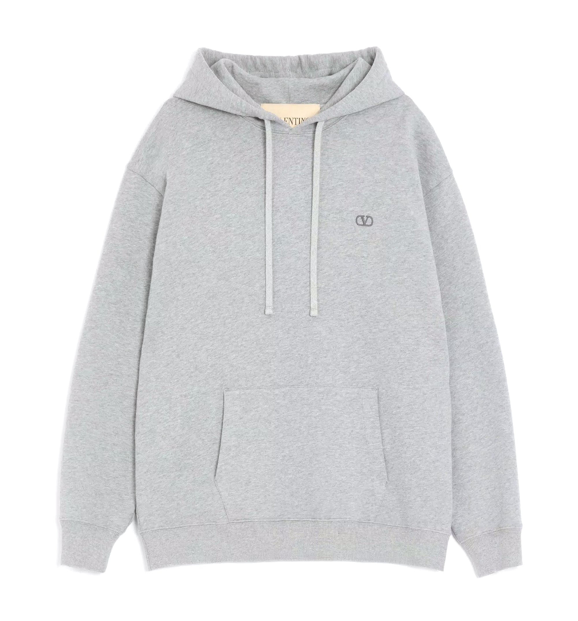 Valentino Cotton Hoodie With VLogo Embroidery