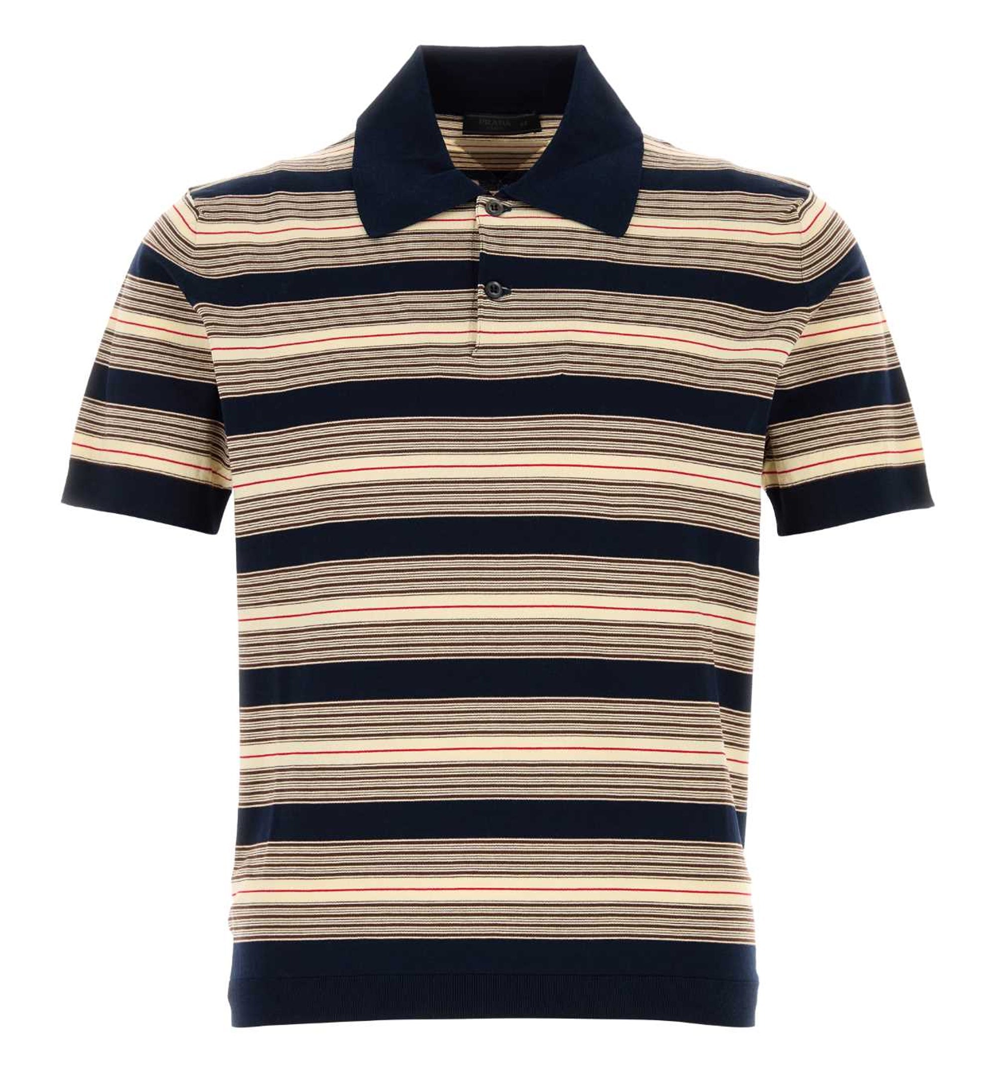 Striped Cotton Polo Shirt