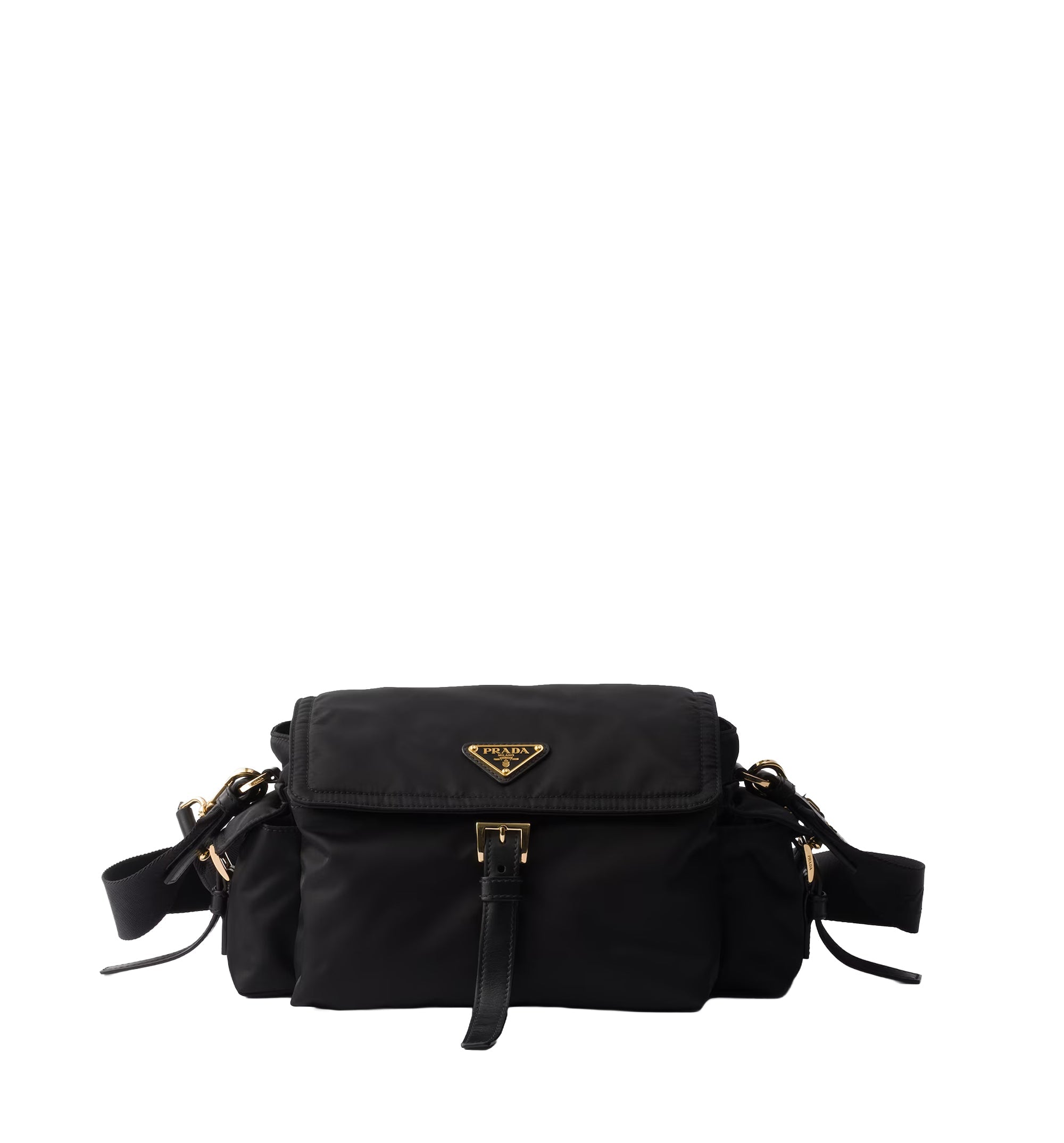 Prada Explore Medium Re-Nylon Shoulder Bag With Flap