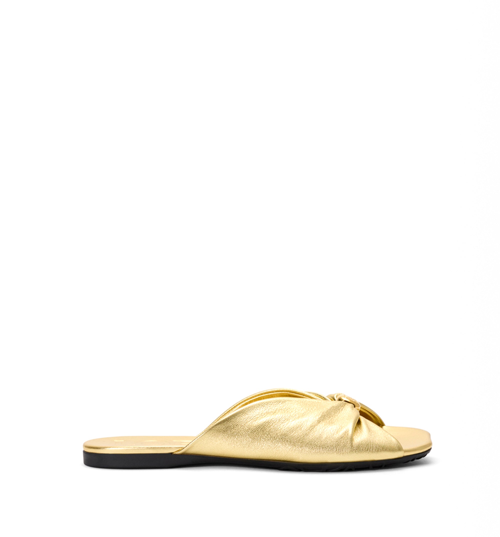 Pebble Soft slide in laminated lambskin