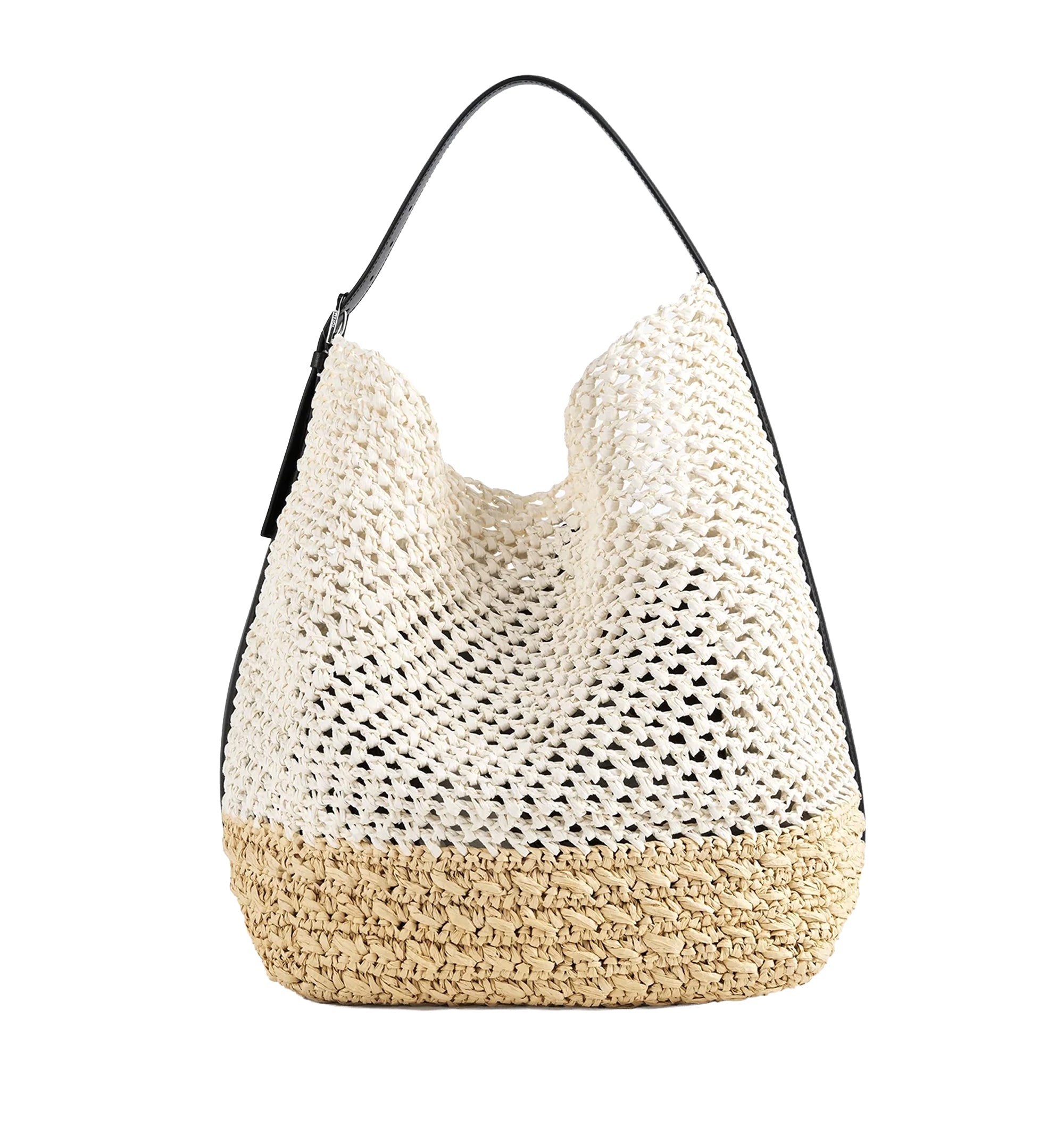 Belted Paper Raffia Tote