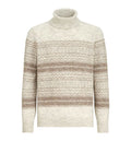 Alpaca, cashmere and wool nordic jacquard turtleneck sweater