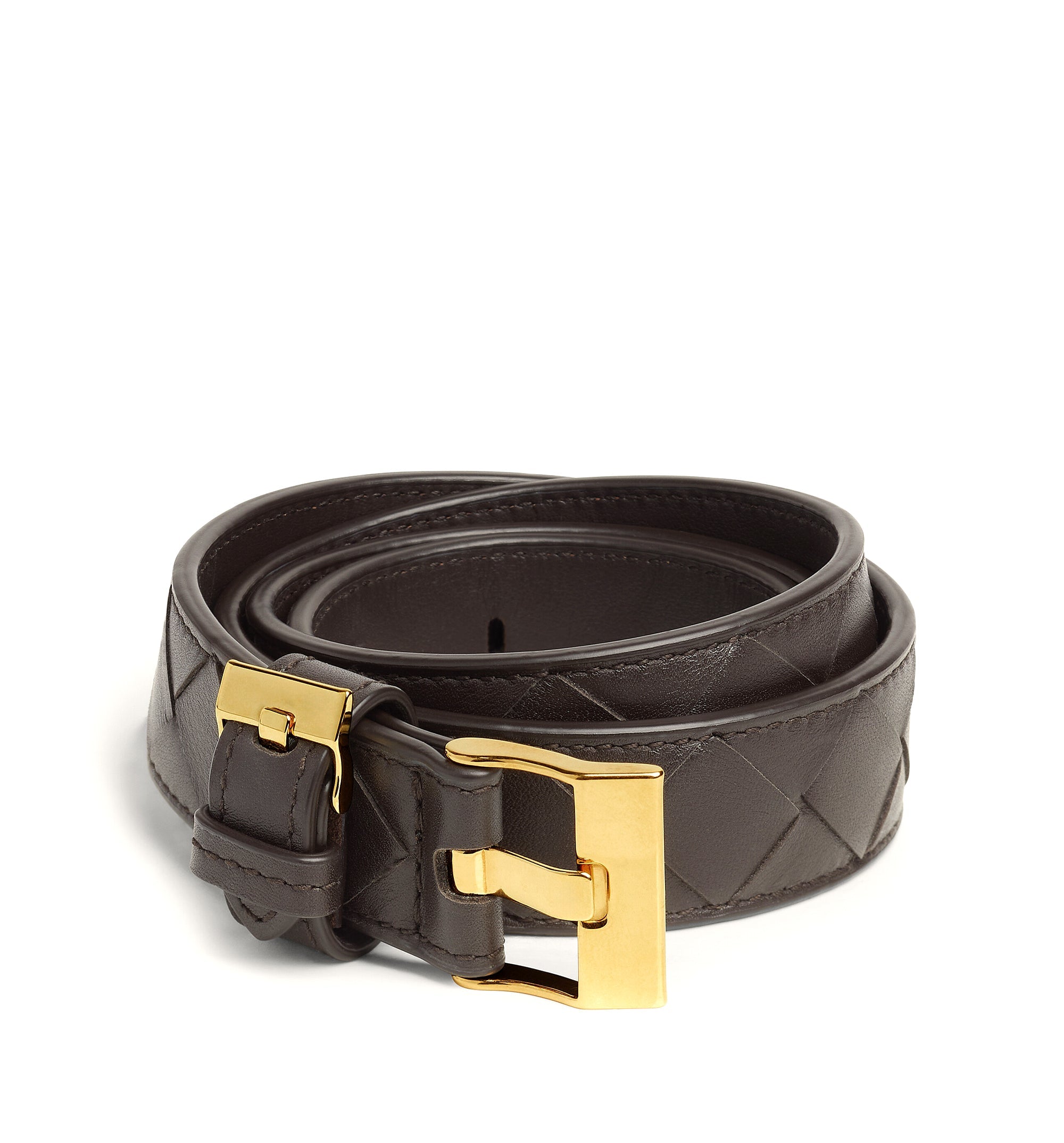 Intrecciato Leather Belt