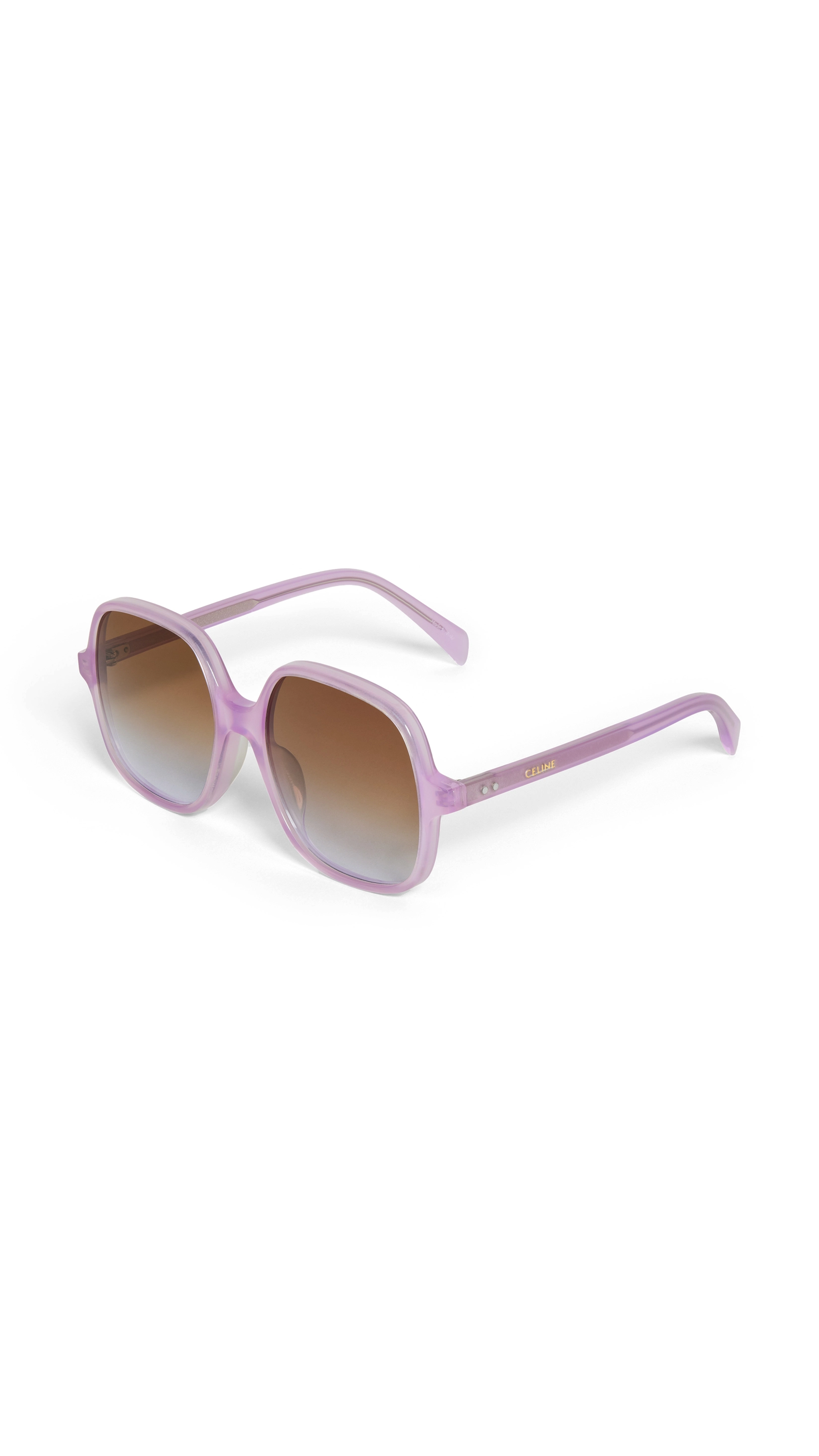 Oversized S244 Sunglasses in Acetate - Milky Mauve