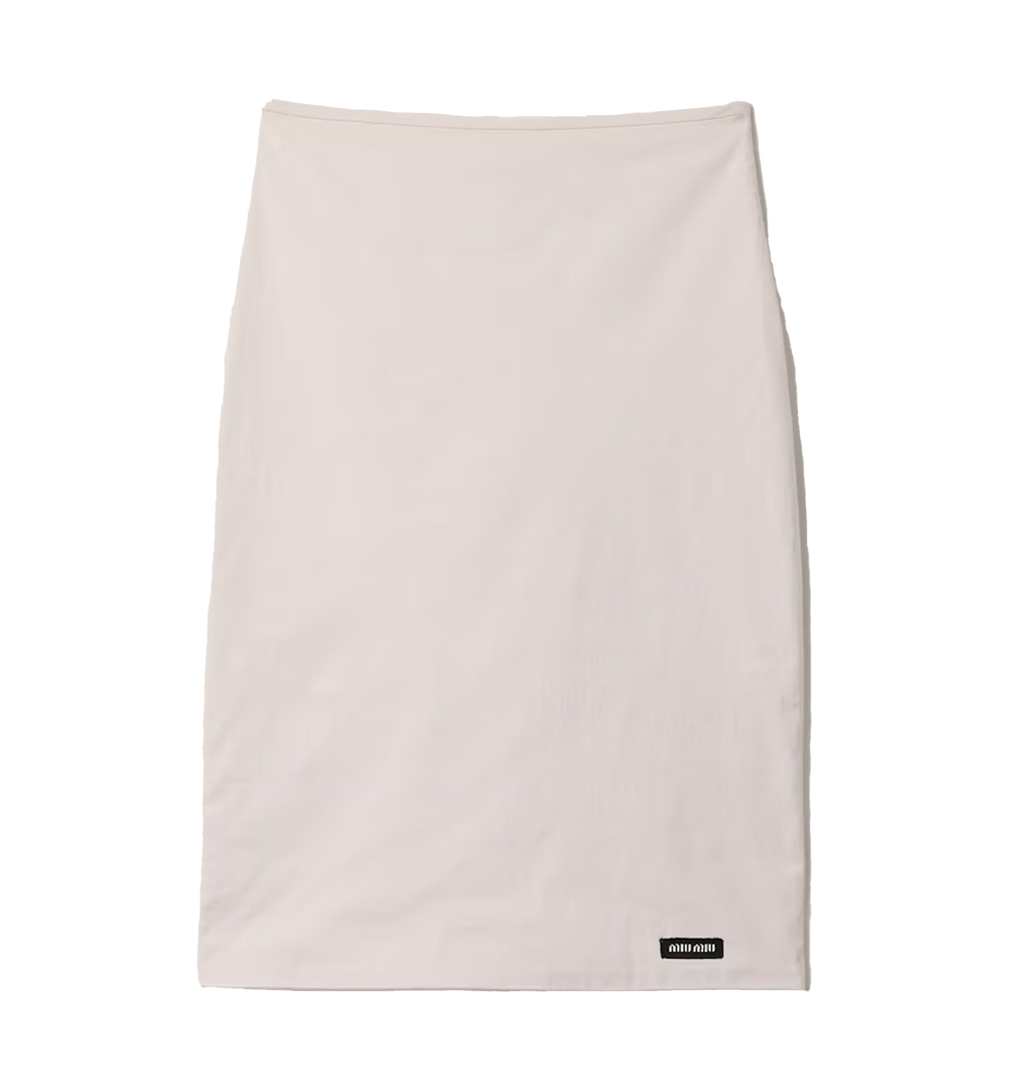 Stretch poplin skirt