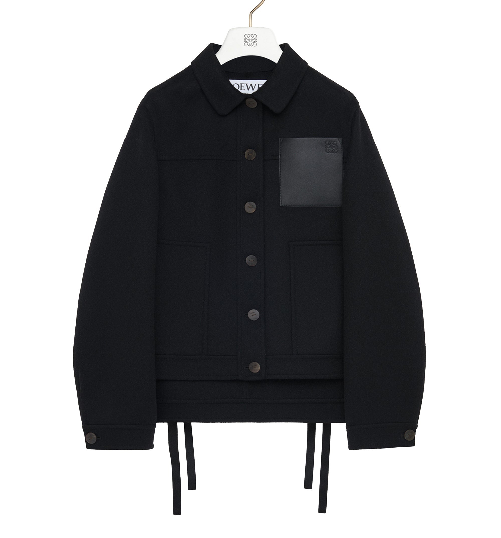 Workwear Jacket In Wool And Cashmere