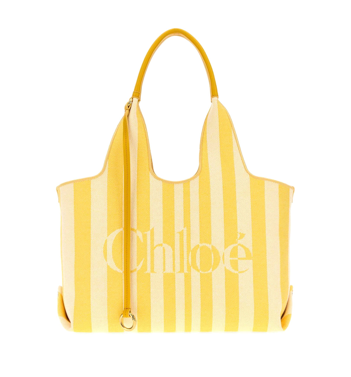 Chloé Stripy east-west tote bag in jacquard