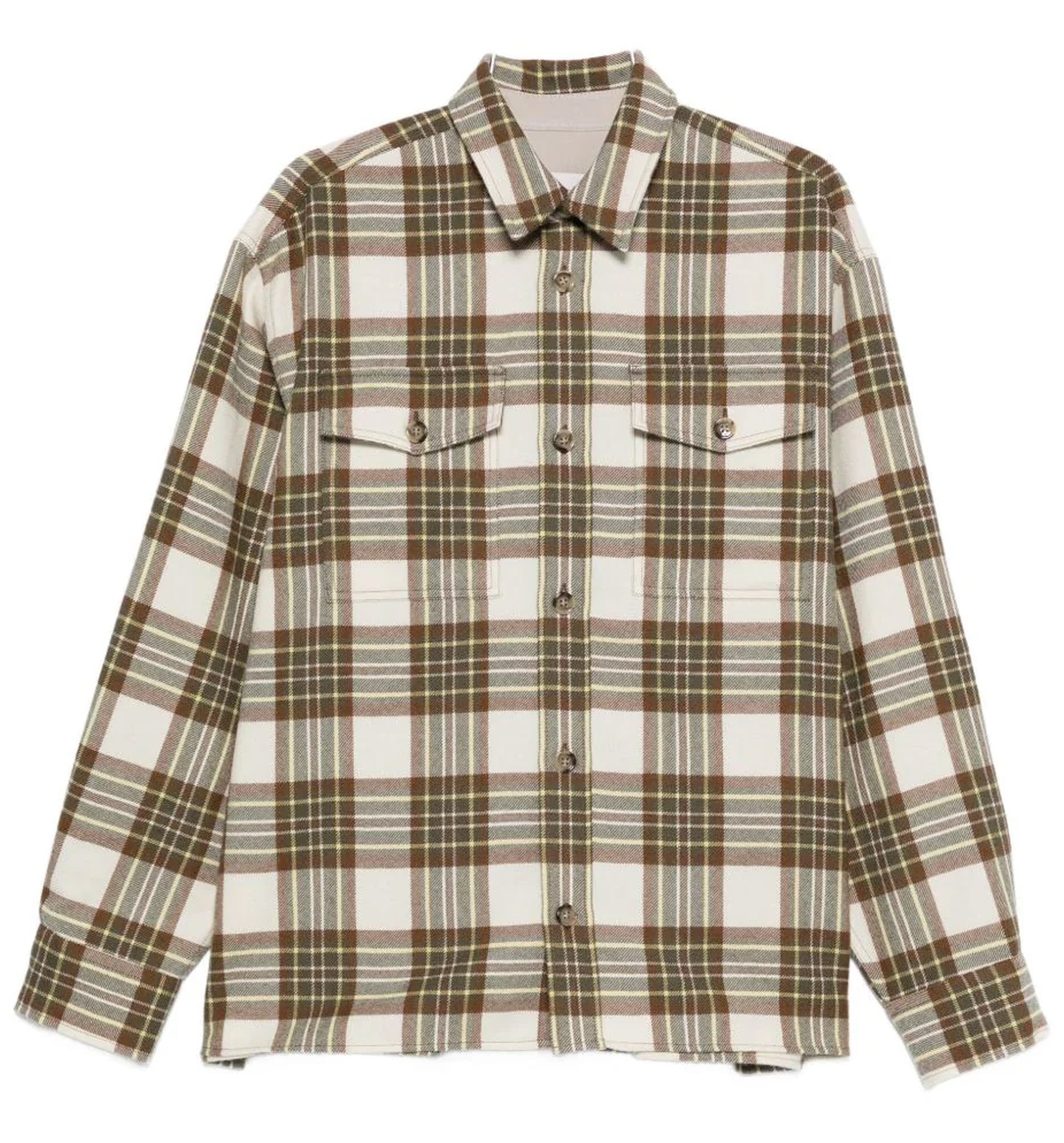 Wool Checked Overshirt