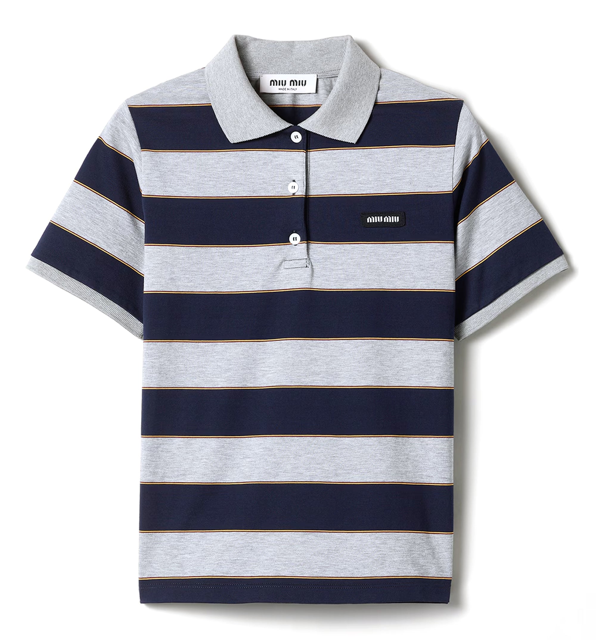Striped Cotton Polo Shirt
