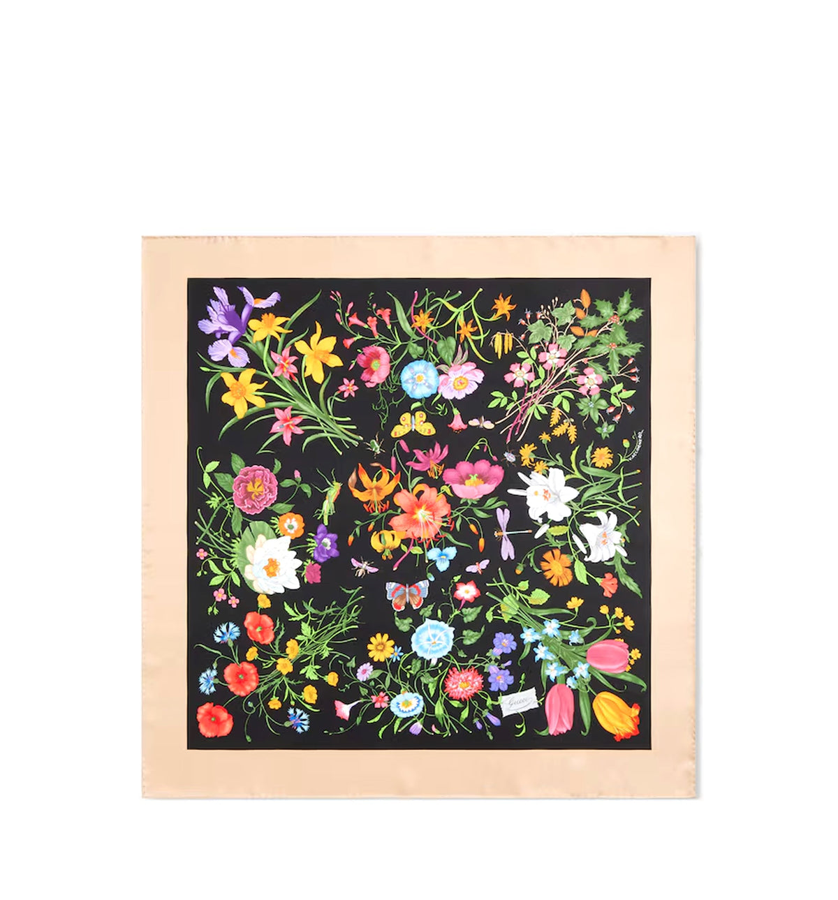 Printed silk twill carré
